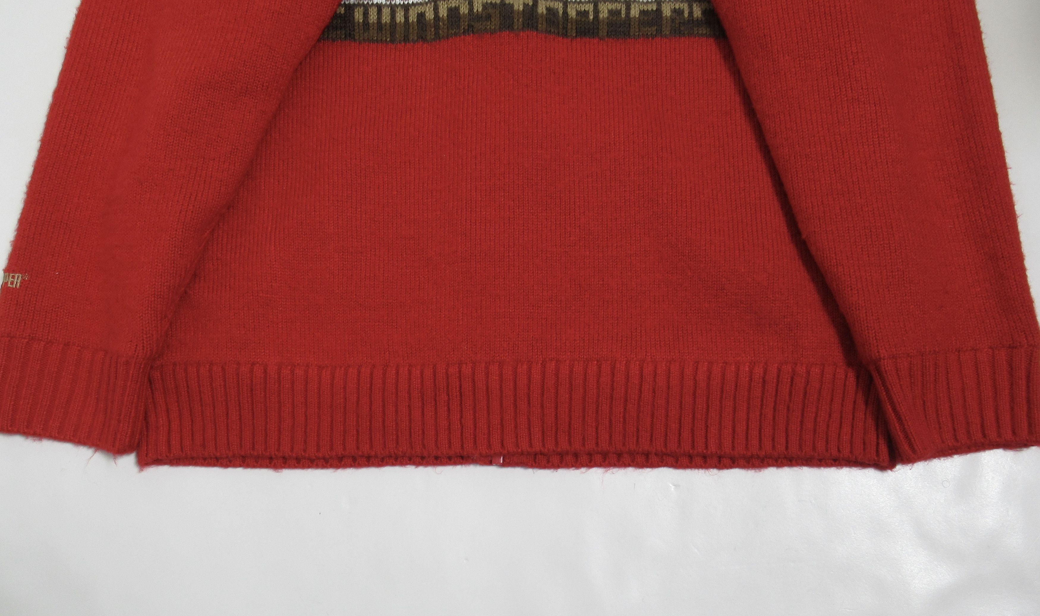 Supreme Supreme Men's Chullo Windstopper® Zip Up Sweater Red Size L Size US L / EU 52-54 / 3 - 7 Thumbnail
