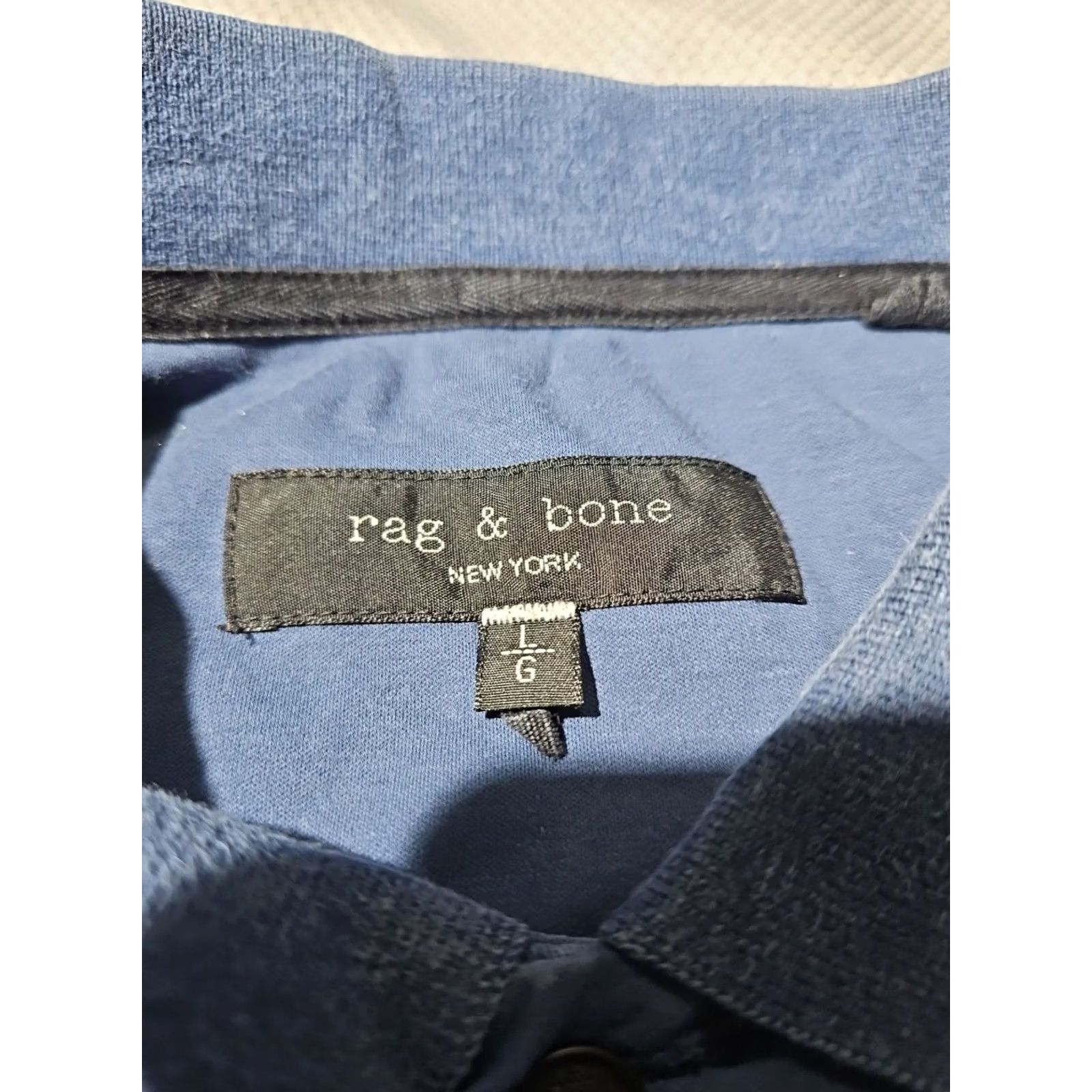 Rag & Bone Rag & bone Shirt Mens Large Blue Polo Button Up Golf Casual Preppy Logo Shirt Size US L / EU 52-54 / 3 - 7 Thumbnail