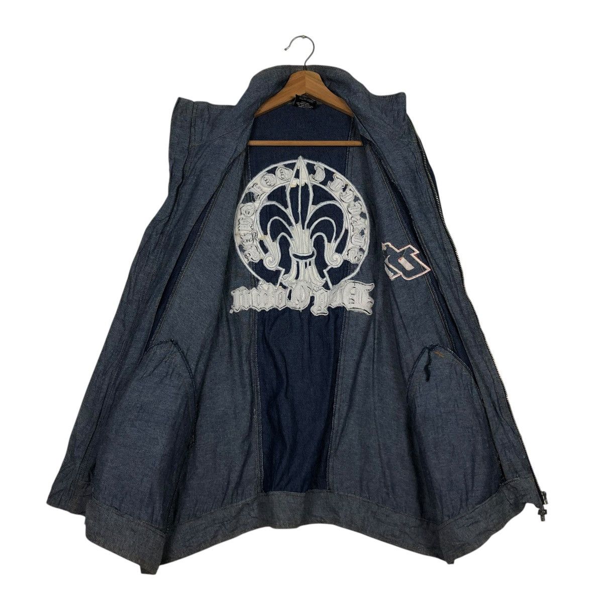 Dogtown 🔥VINTAGE DENIM ZIPPER JACKET DOGTOWN BACKHIT BIG LOGO DESIG Size US M / EU 48-50 / 2 - 15 Thumbnail