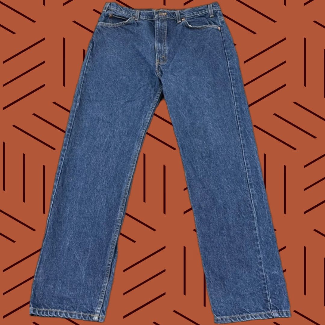 Levi's VINTAGE Levi's Jeans Mens 36 x 32 505 Straight Blue Denim Retro 90s Size US 36 / EU 52 - 1 Thumbnail