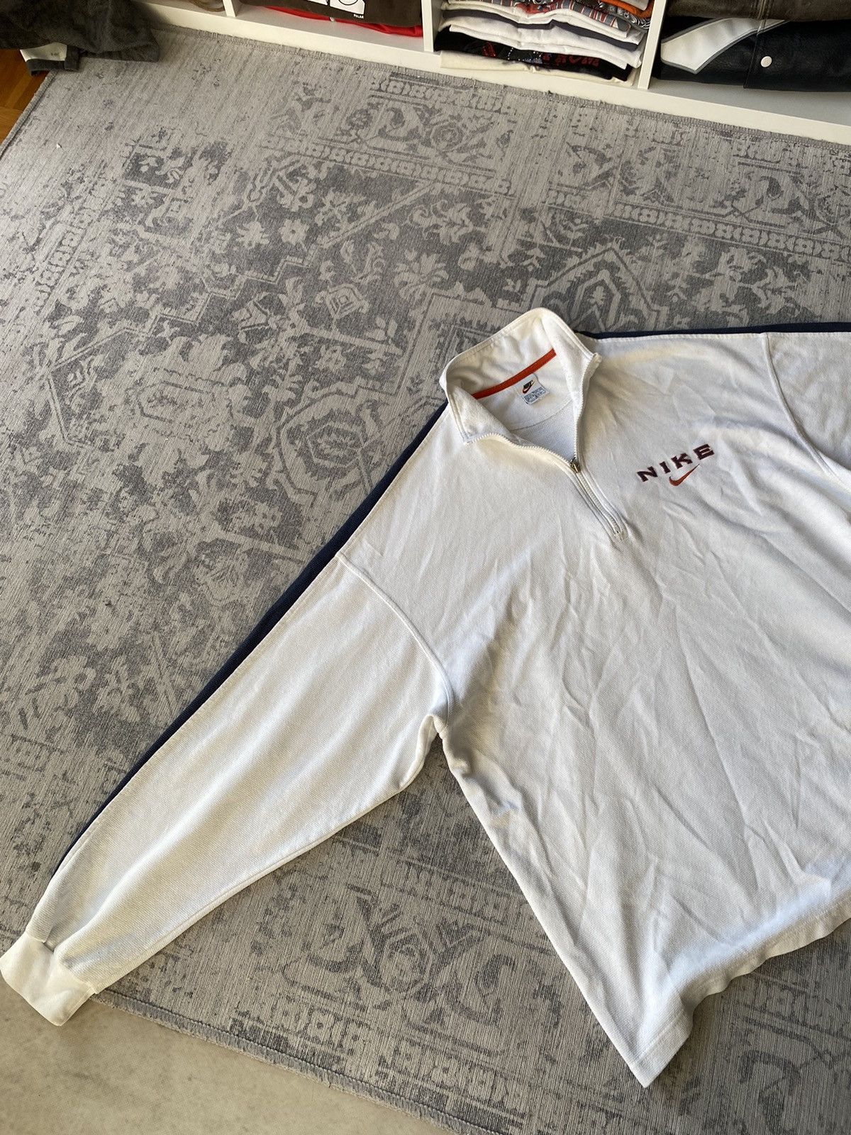 Nike Nike Vintage Track Top Jacket Zip Hoodie Boxy Big Logo Japan Size US XL / EU 56 / 4 - 6 Thumbnail