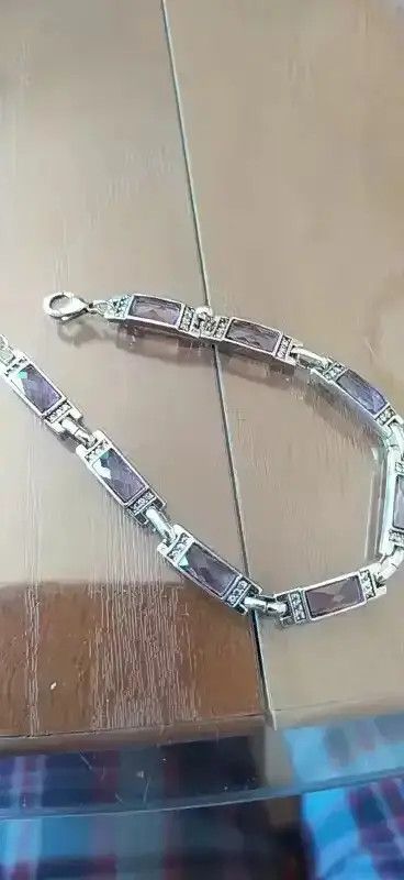 High Sport × Jewelry × Sterling Silver 15cm + 5cm Design Simple Chain Bracelet Size ONE SIZE - 2 Thumbnail
