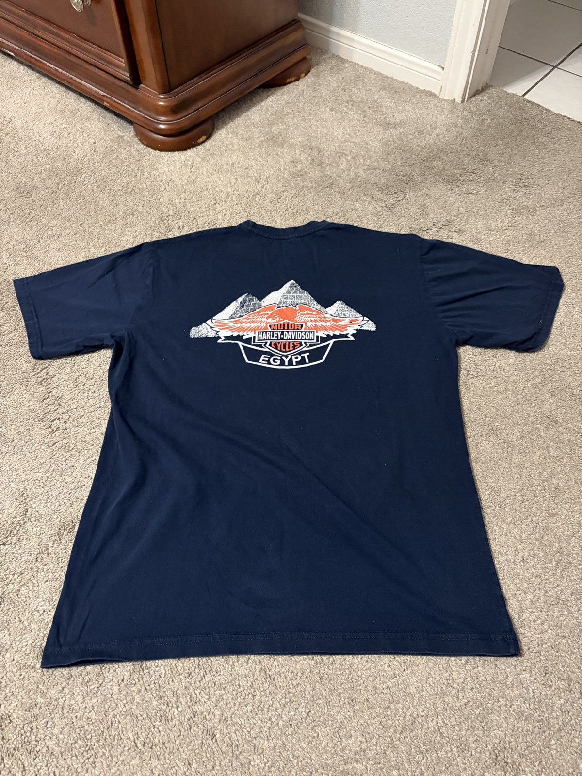 Harley Davidson Vintage 90s Harley Davidson Egypt Pyramids T Shirt Size XXL Size US XXL / EU 58 / 5 - 2 Thumbnail