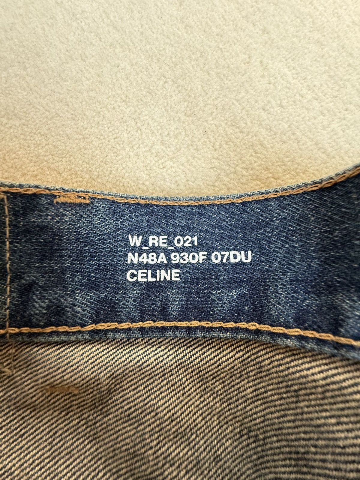 Celine Celine Hedi Slimane Dark union wash Francoise jeans 29 $1200 Size US 29 - 20 Thumbnail