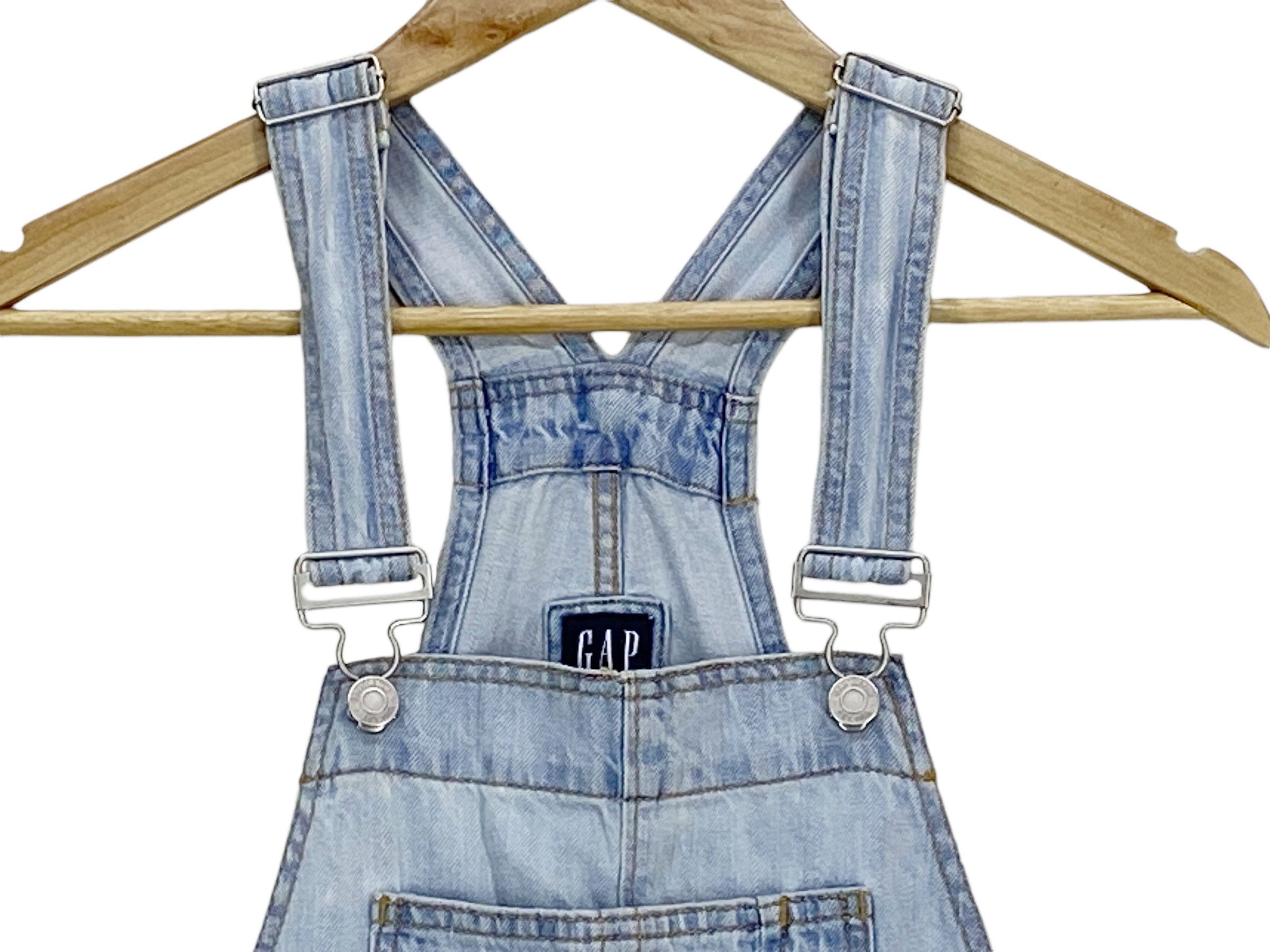 Big John × Vintage Gap Carpenter Light Wash Baker Pocket Bib Overalls Size US 33 - 3 Thumbnail
