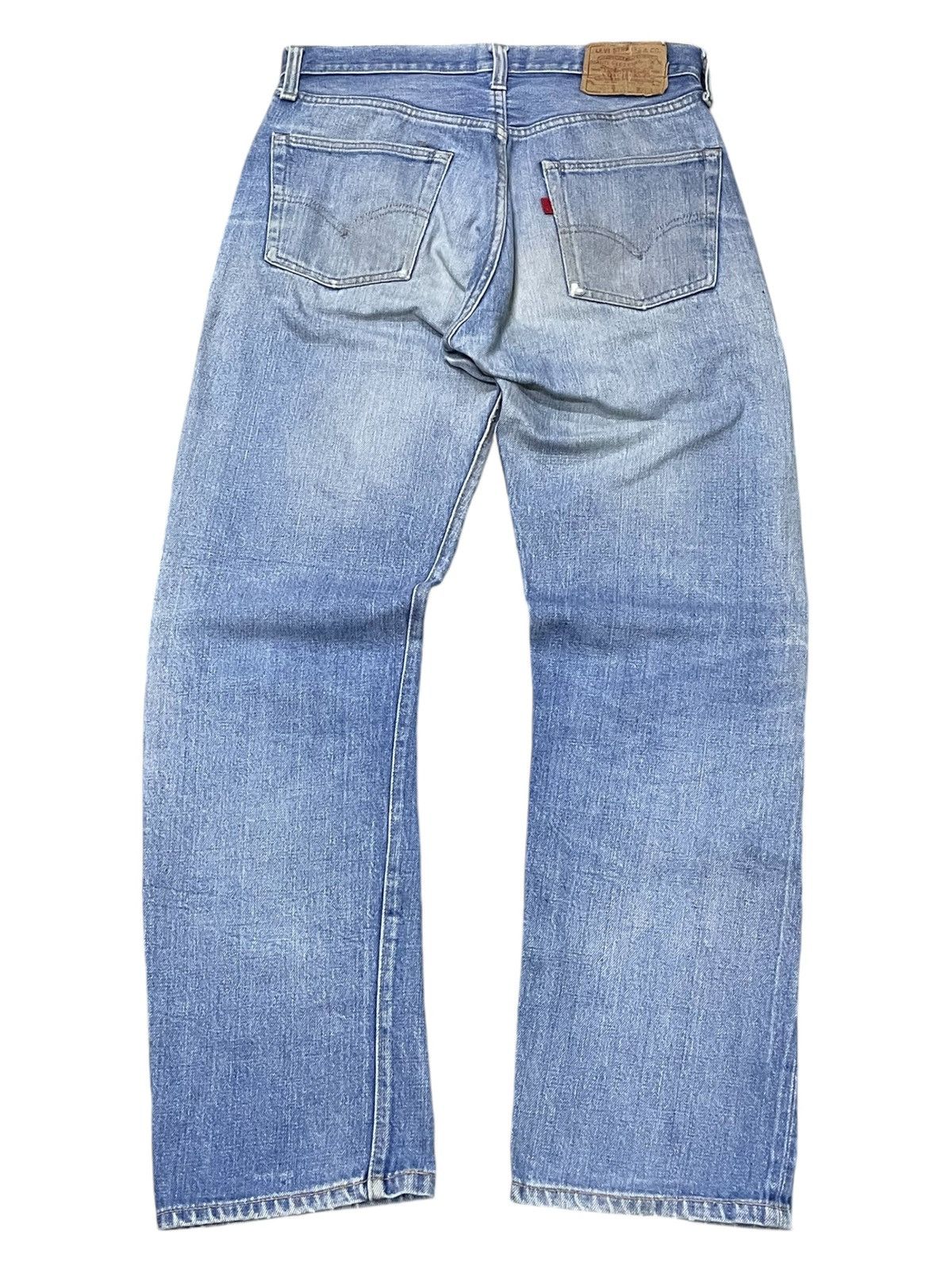 Levi's 60s Levis 501 Rindem Blank R Selvedge Top Button #6 Jeans Size US 30 / EU 46 - 3 Thumbnail