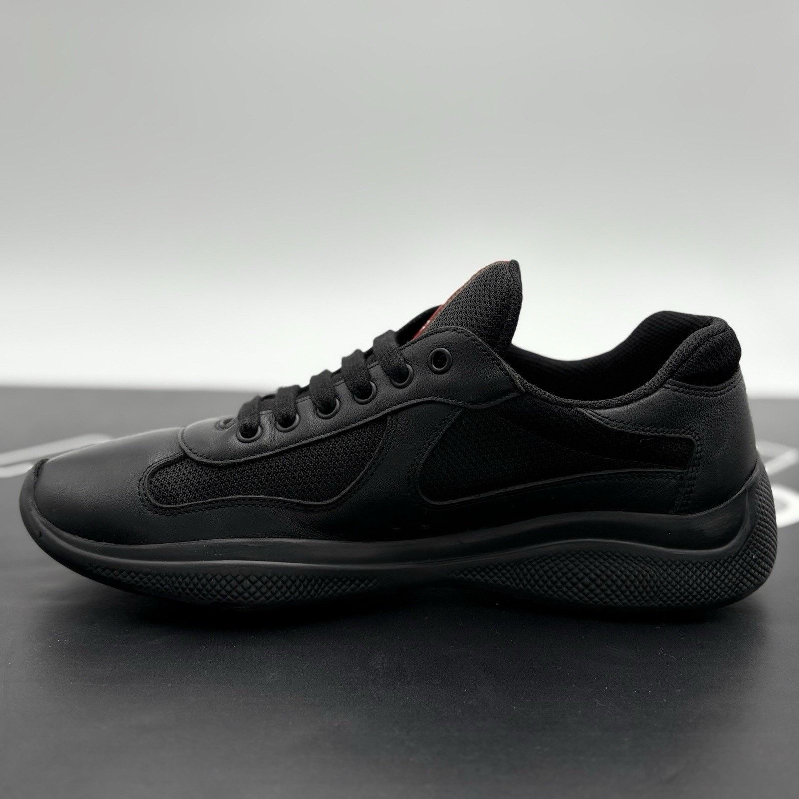 Prada Prada Americas Cup ' Black Leather ' | GOOD CONDITION! Size US 8 / EU 41 - 4 Thumbnail