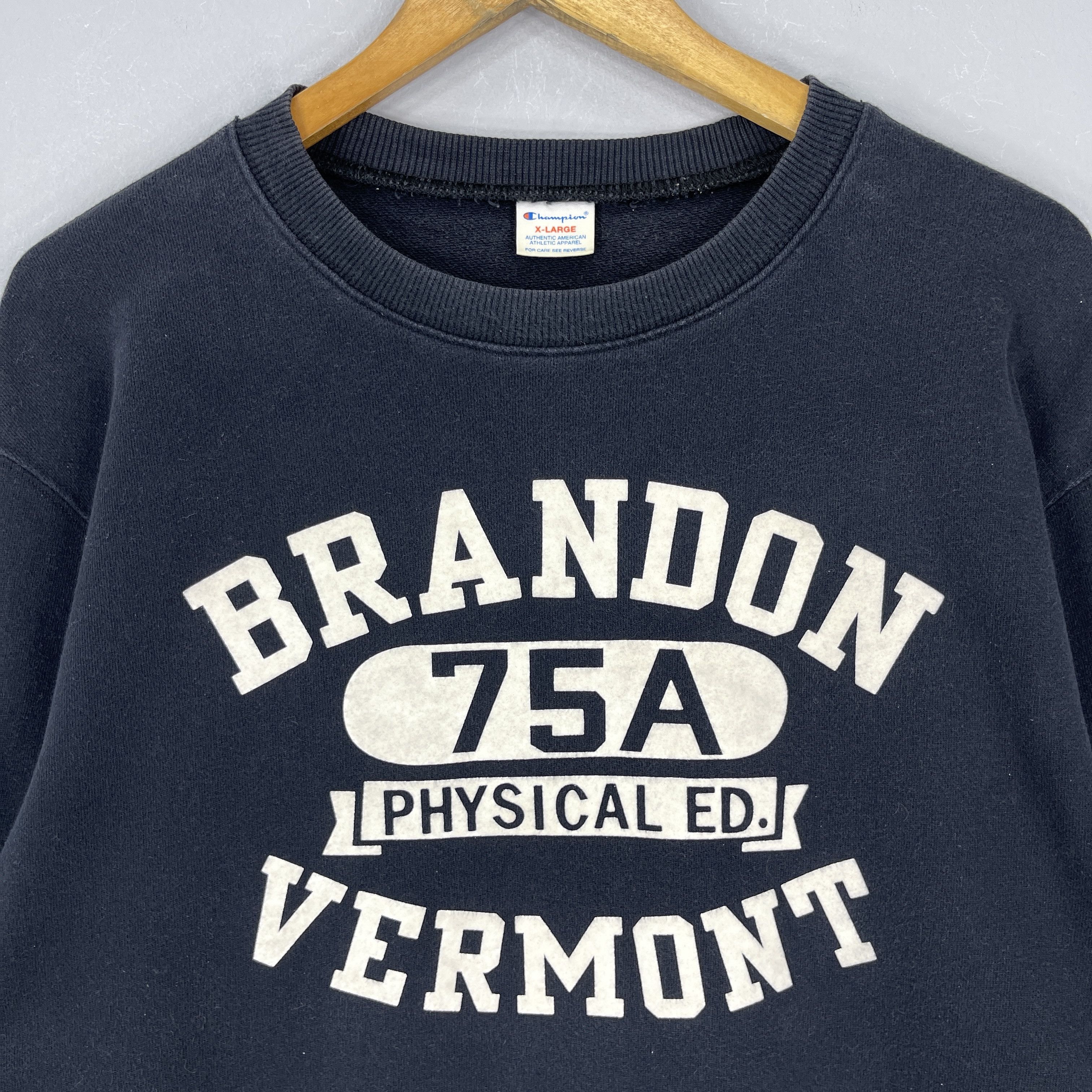 Champion Vintage CHAMPION Brandon Vermont Printed Sweatshirt Size US L / EU 52-54 / 3 - 2 Thumbnail