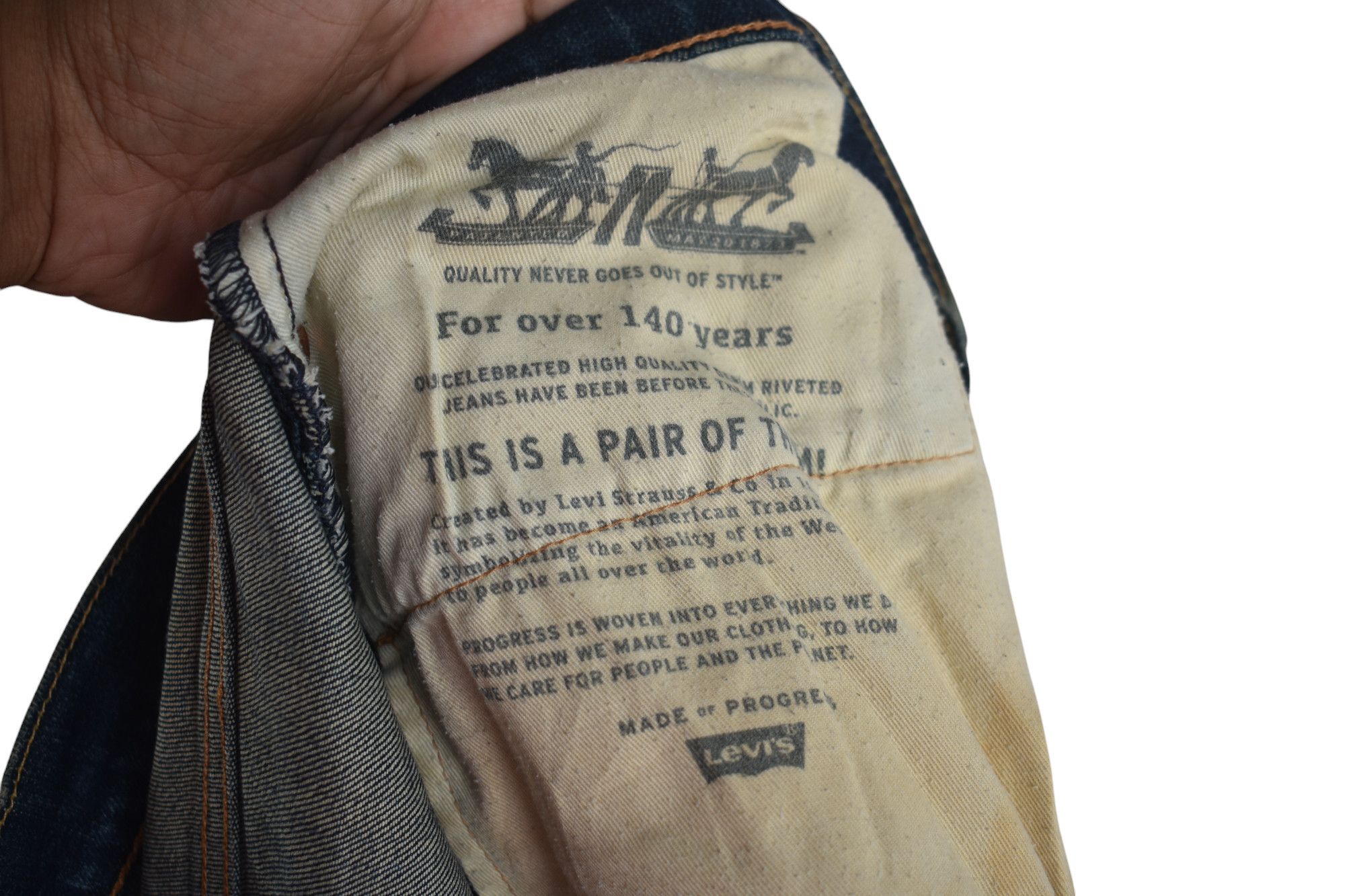 Levi's Vintage Levi's 502 Distress Denim W29 Size US 29 - 9 Thumbnail