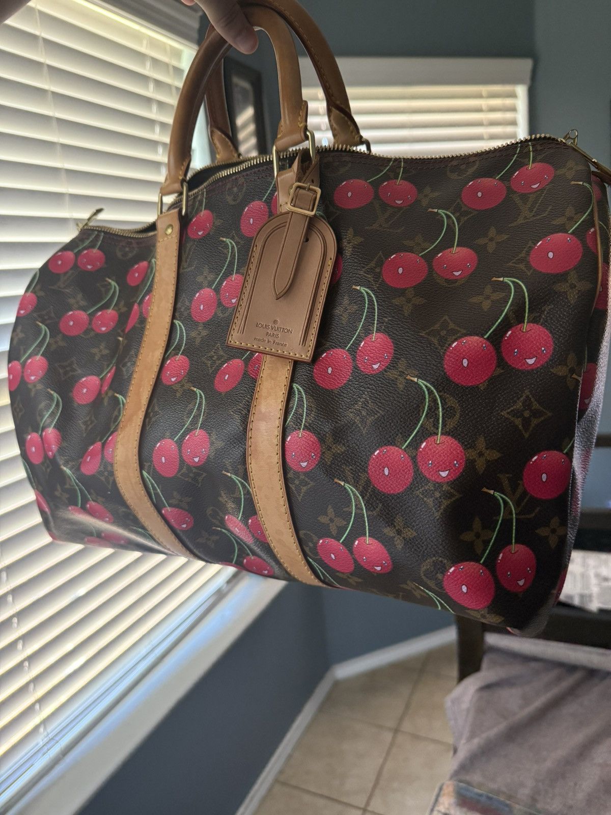 Louis Vuitton Rare 2005 Louis Vuitton Murakami Monogram Cherry Keepall 45 Size ONE SIZE - 1 Thumbnail