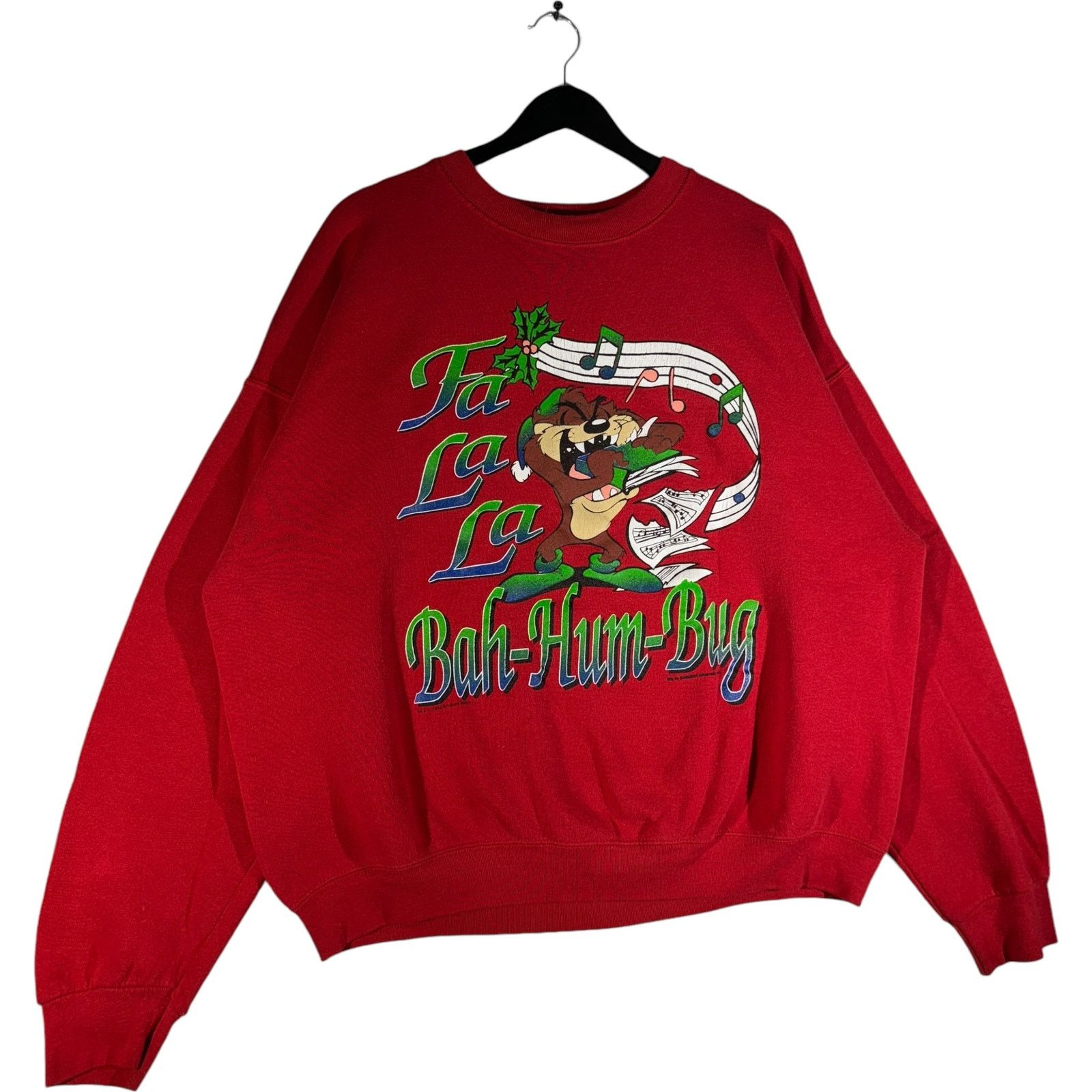 Vintage Vintage Looney Tunes Taz Singing Christmas Crewneck Size US XL / EU 56 / 4 - 4 Thumbnail