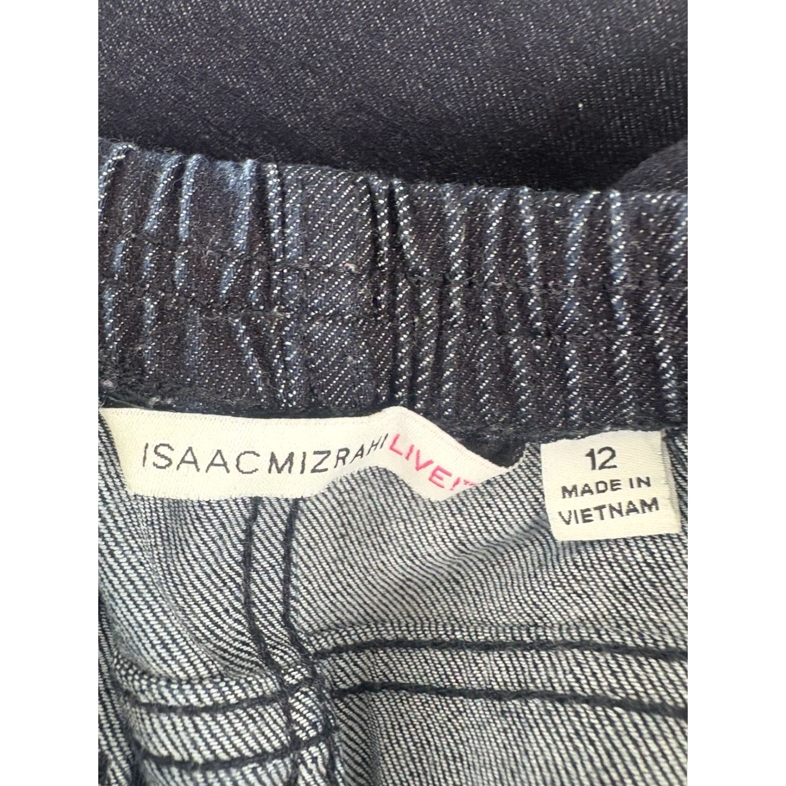 Isaac Mizrahi Isaac Mizrahi Dk Wash Cropped Jeans Womens Size 12 Vietnam Pull On Size 34" / US 12 / IT 48 - 6 Thumbnail