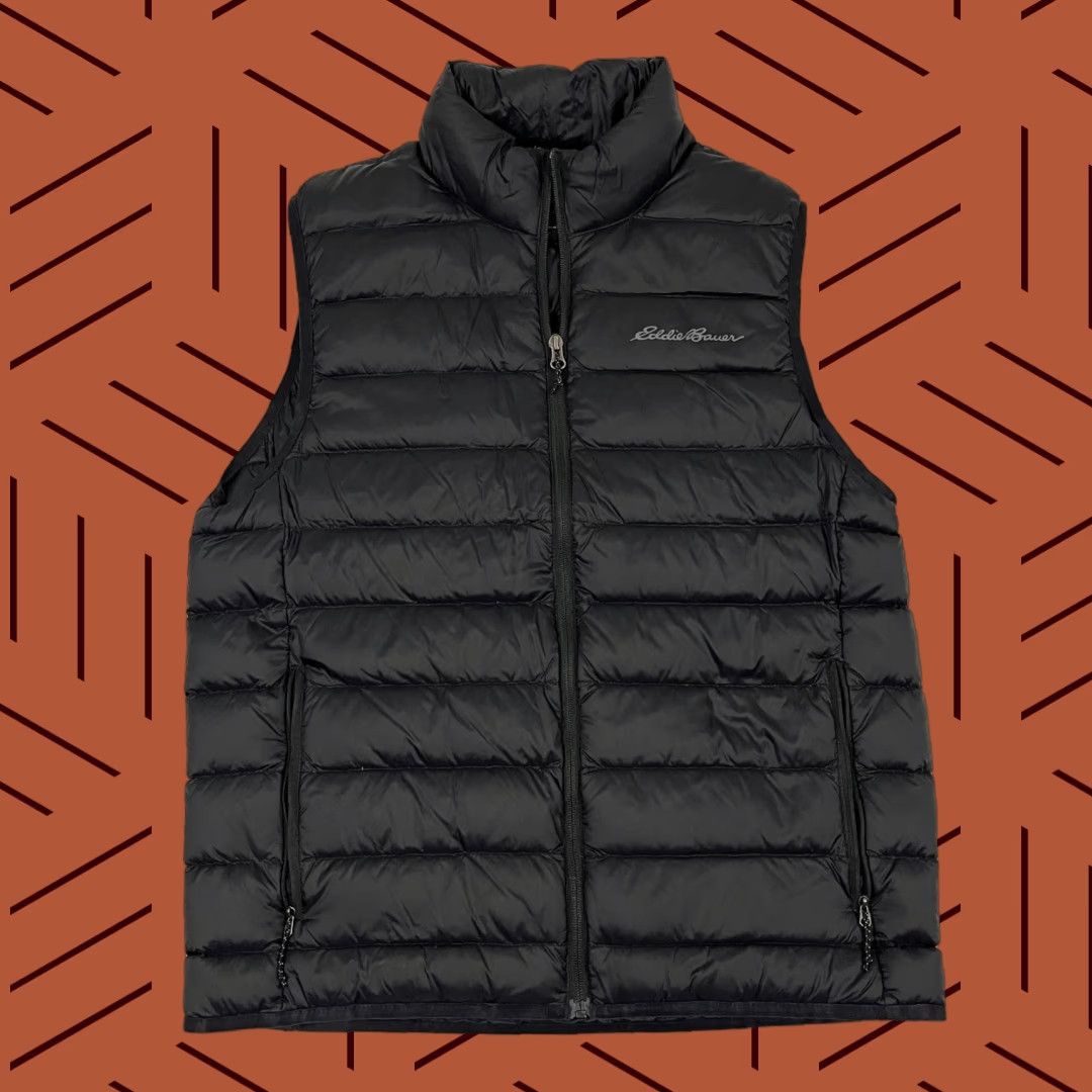 Eddie Bauer Eddie Bauer EB650 Down Puffer Vest Medium Dark Gray Waterfowl Hiking Quilted Mens Size US M / EU 48-50 / 2 - 1 Thumbnail