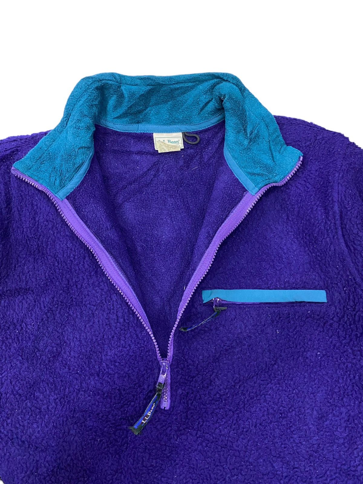 L.L. Bean Vtg LL Bean’s Halfzip Sherpa Fleece Jacket (M) Size M / US 6-8 / IT 42-44 - 10 Thumbnail