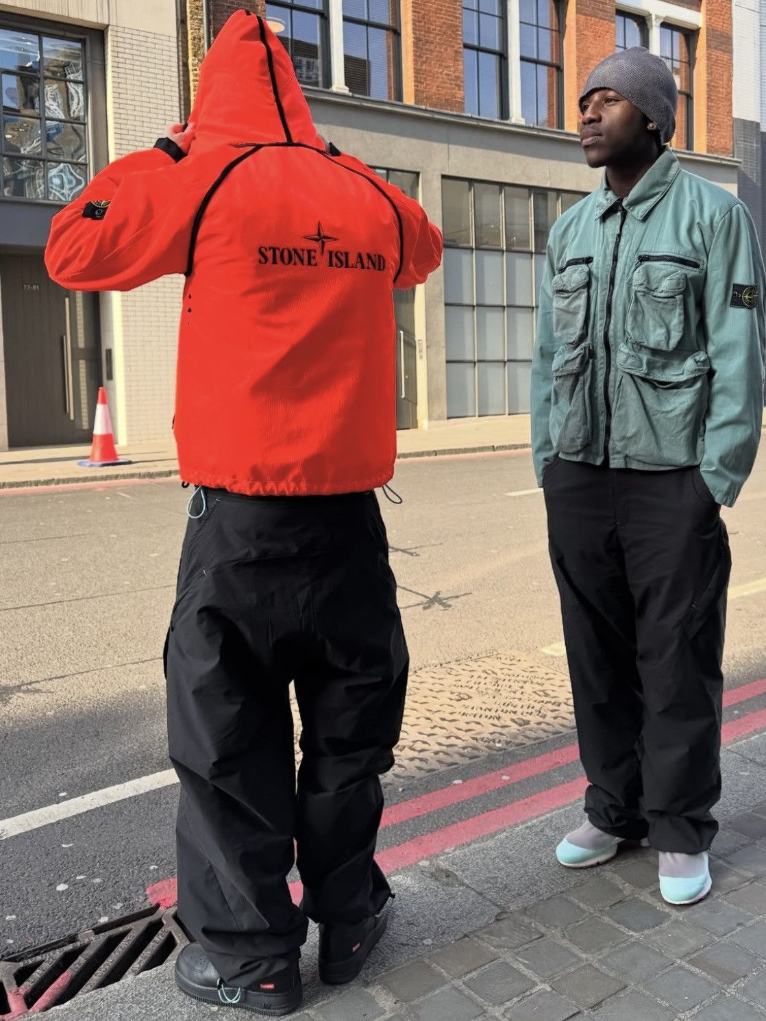 Massimo Osti Stone Island Fluorescent Orange Reversible Jacket AW05 Size US XL / EU 56 / 4 - 2 Thumbnail