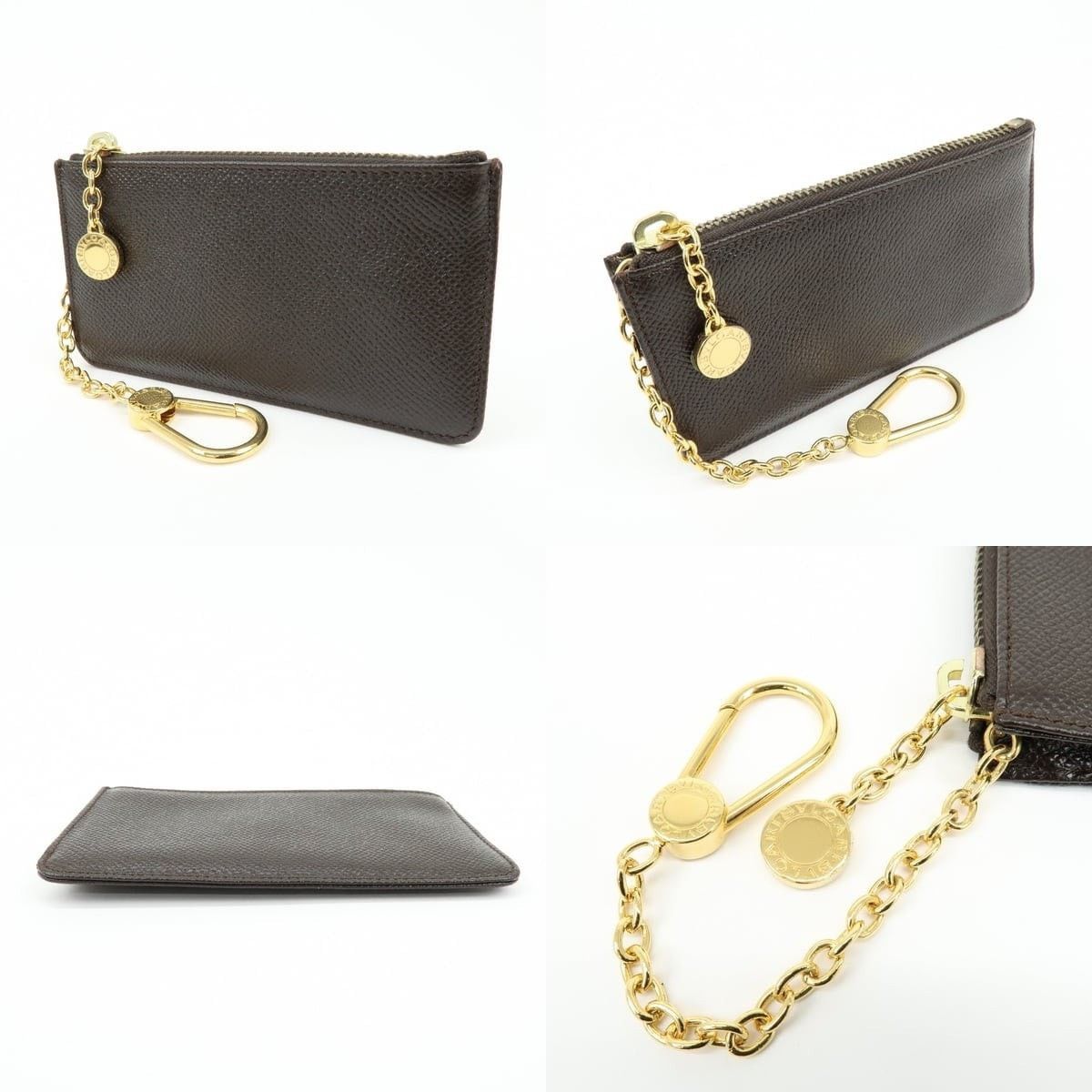 Bvlgari Bvlgari Calfskin Coin Purse Brown Size ONE SIZE - 3 Thumbnail