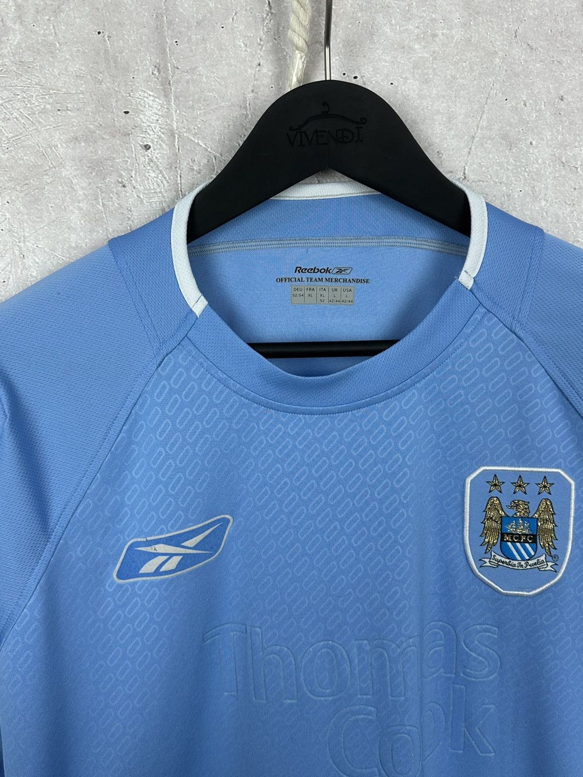 Reebok × Vintage Vintage Reebok Manchester City Blue Soccer Jersey Size US XL / EU 56 / 4 - 7 Thumbnail