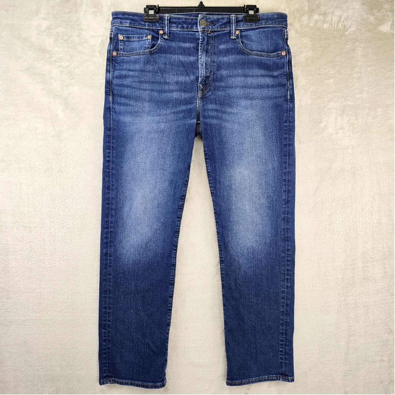 American Eagle Outfitters American Eagle Original Straight Jeans 33x30 (Fits 35x28) Size US 33 - 1 Thumbnail