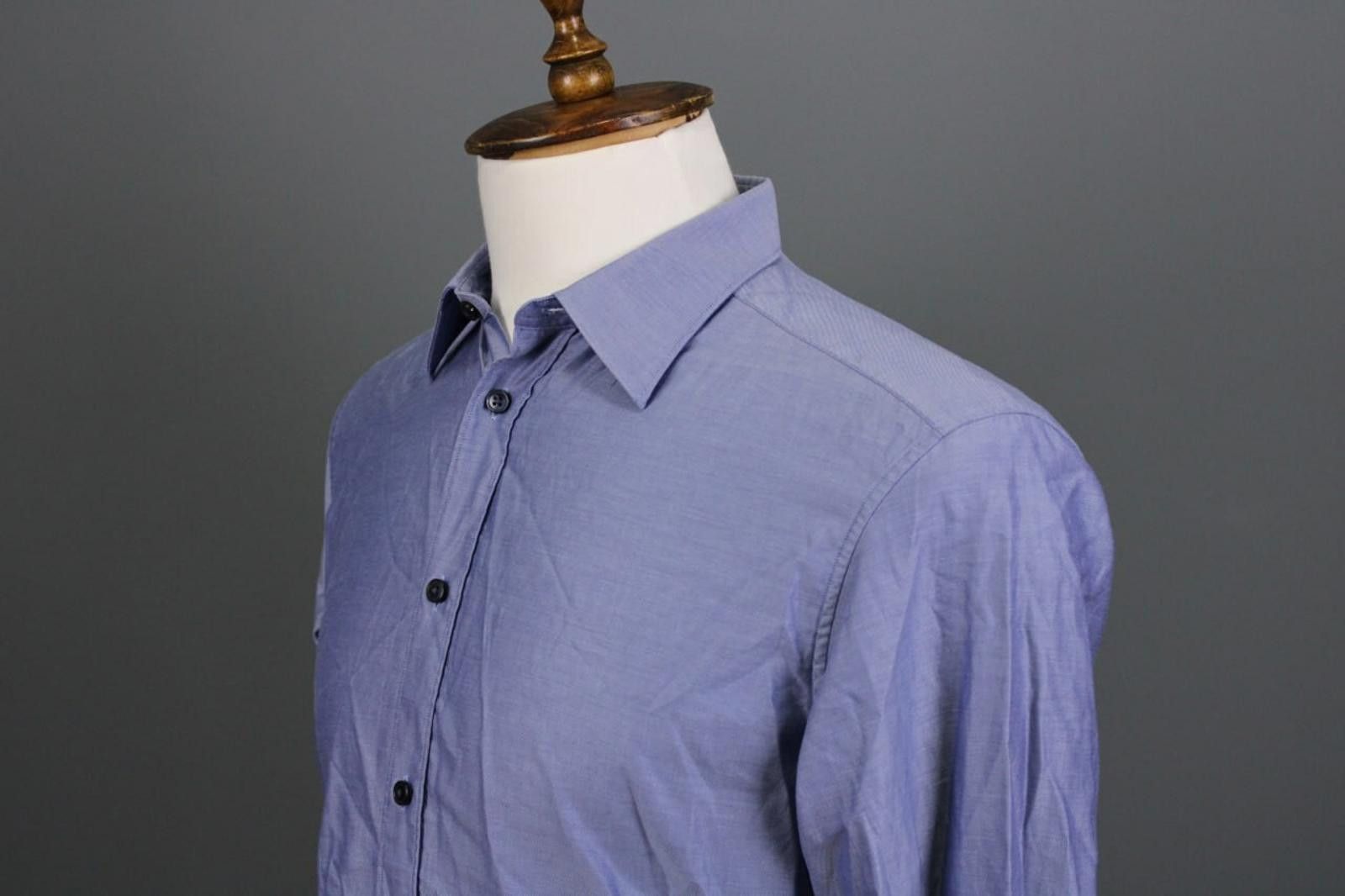 Z Zegna Z Zegna Blue City Button Down Shirt Size 39 / 15 1/2 Size US M / EU 48-50 / 2 - 6 Thumbnail