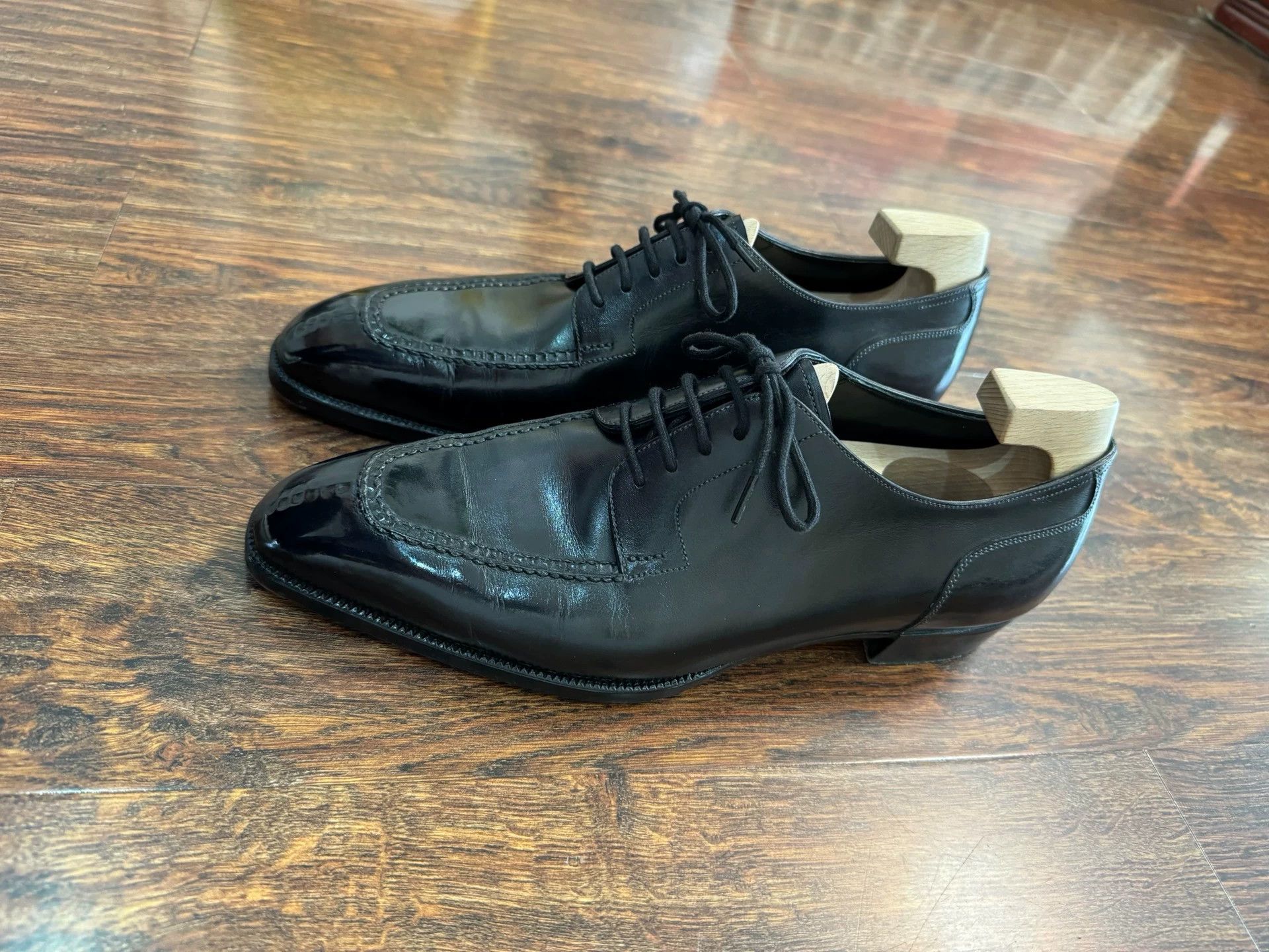 Other ACME Derby UK6.5 (39.5-40) Black & Grey Split-toe 5 Eyelets Size US 6.5 / EU 39-40 - 5 Thumbnail