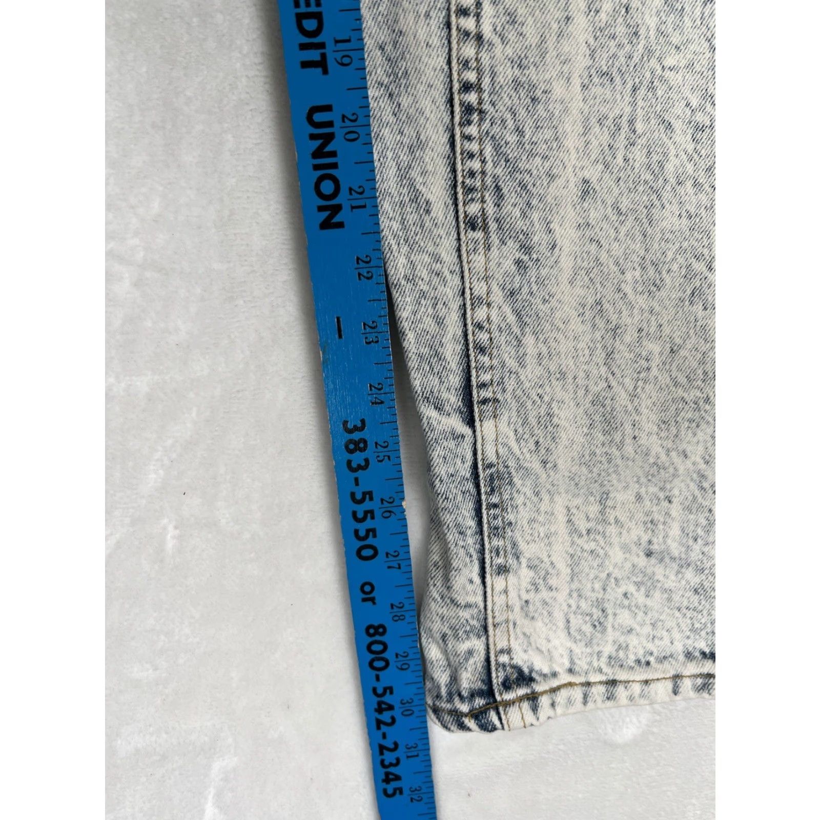 Lee VINTAGE Lee Jeans Denim Acid Wash Blue 26x30 USA 80s Regular Tapered Mens Size US 26 / EU 42 - 7 Thumbnail