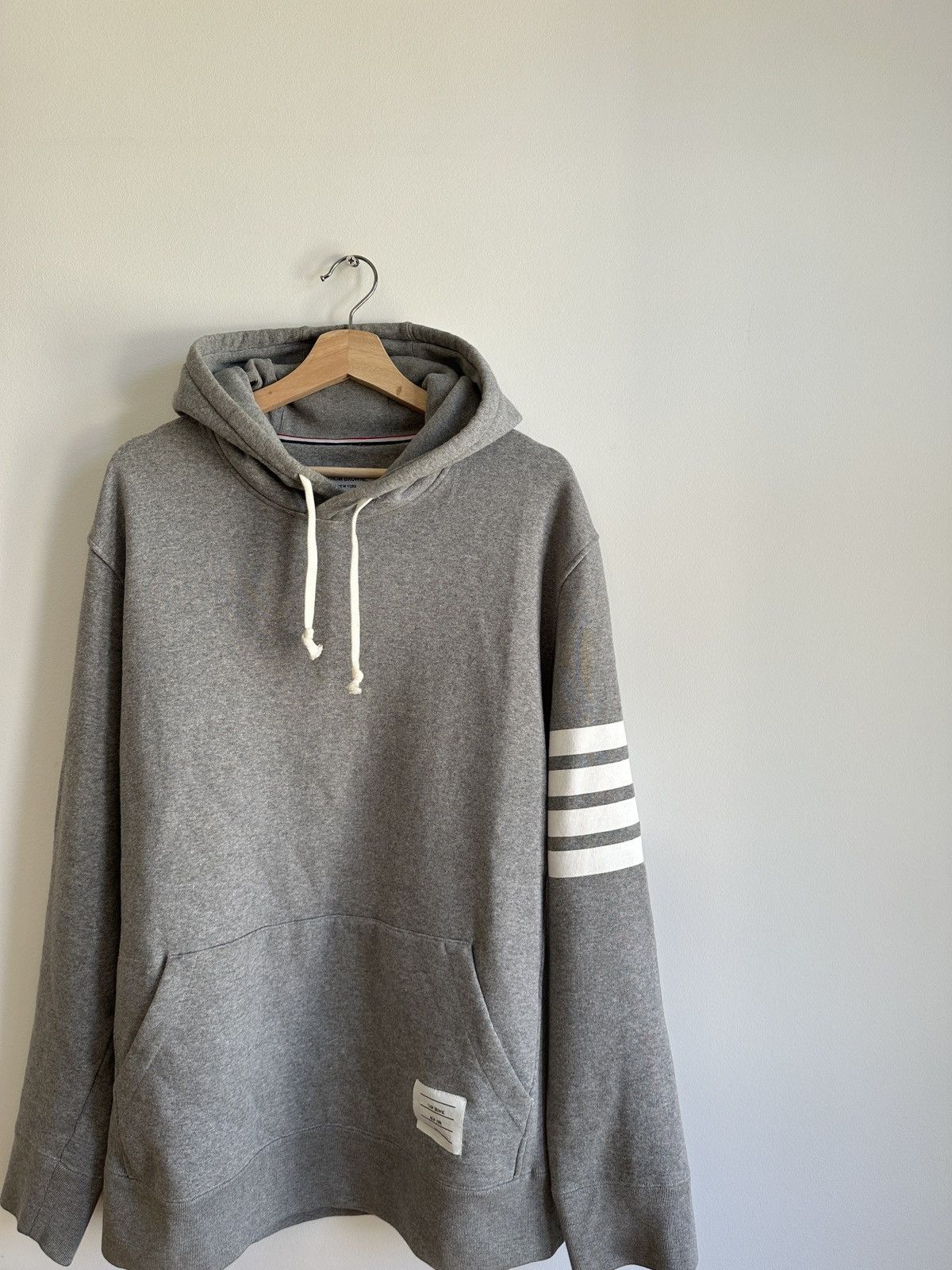 Thom Browne Thom Browne Classic Grey Hoodie Size US XL / EU 56 / 4 - 8 Thumbnail
