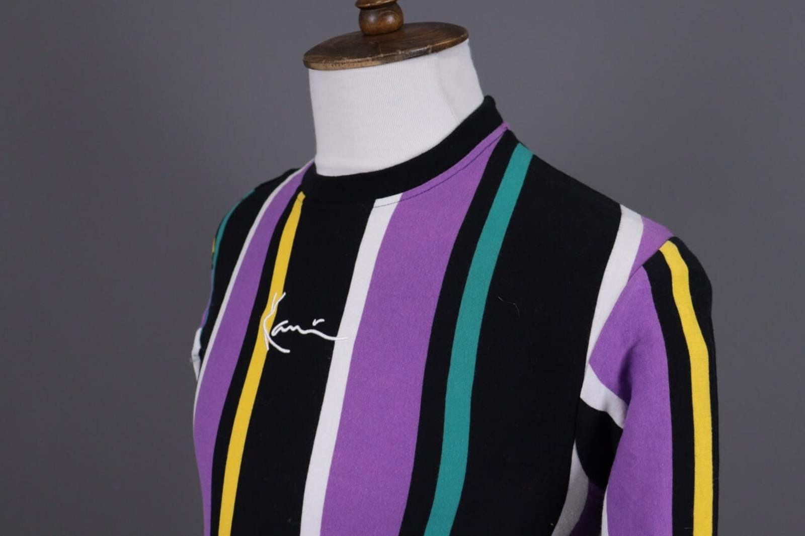 Karl Kani Karl Kani Multicolor Striped Center Logo Sweatshirt Size XS Size US XS / EU 42 / 0 - 5 Thumbnail