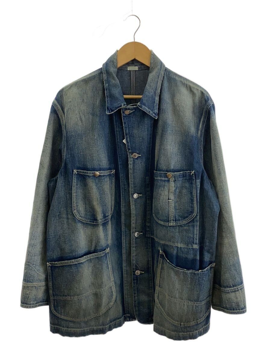 A.PRESSE Blue Cotton Vintage Coverall Jacket 25ss Size US L / EU 52-54 / 3 - 1 Thumbnail