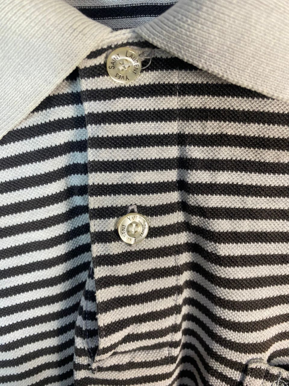 Yves Saint Laurent Best price 🔥Ysl stripe polo shirt Size US L / EU 52-54 / 3 - 6 Thumbnail