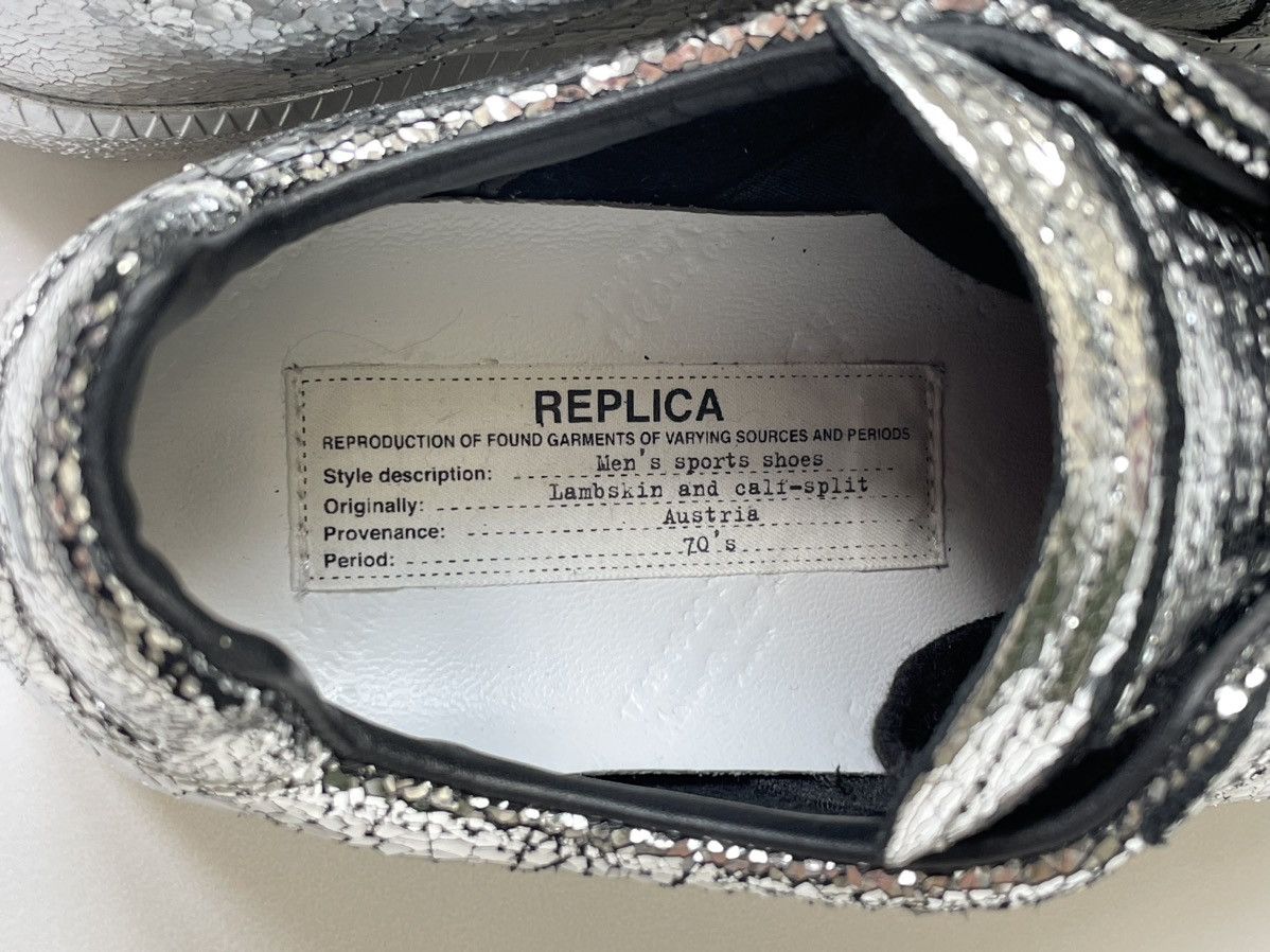 Maison Margiela ‘Cracked Mirror’ Leather GAT Sneakers Size US 7 / IT 37 - 10 Thumbnail