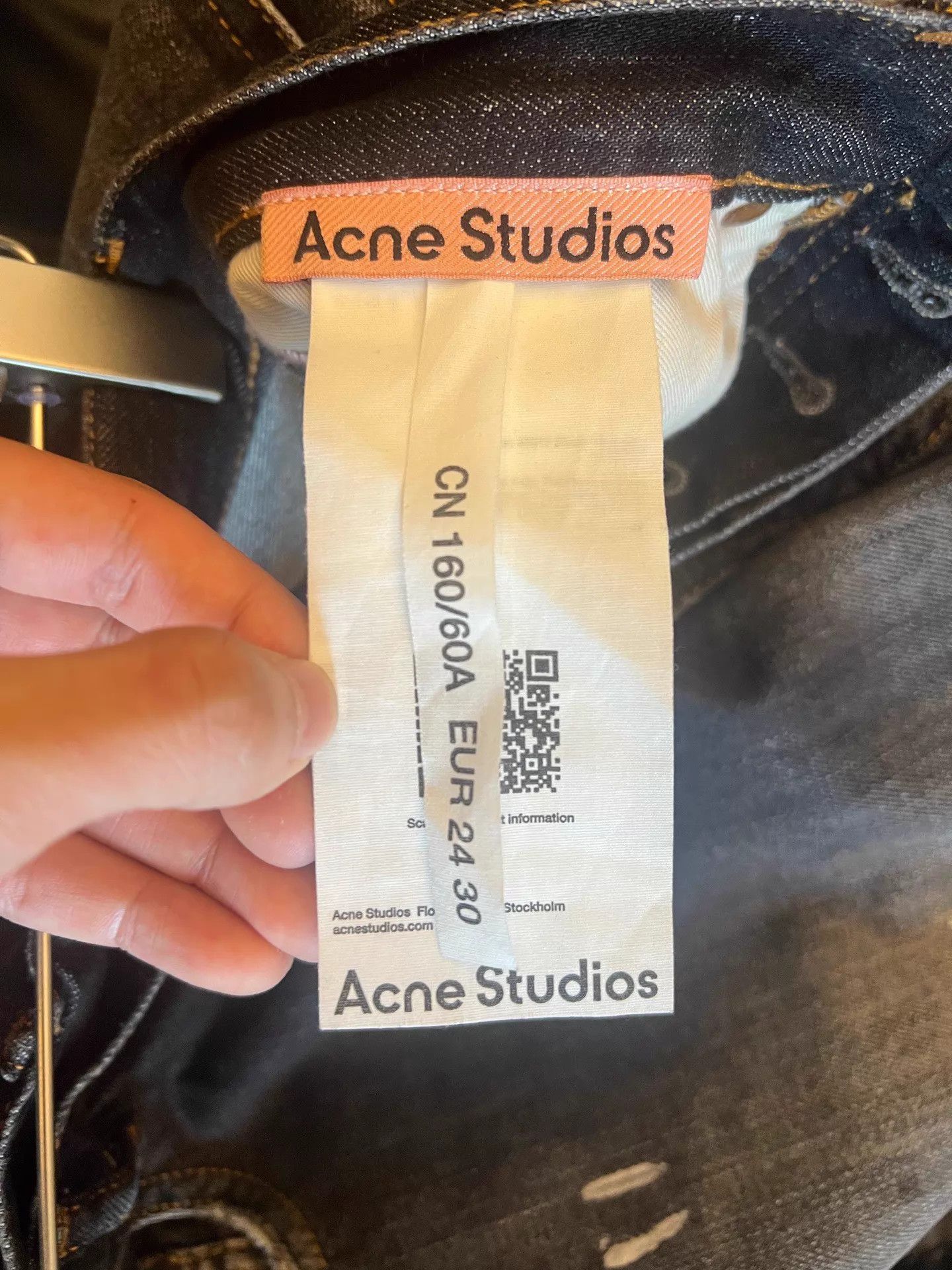 Acne Studios Acne FW24 Painted Wide Leg Loose Fit Women's Jeans Size 24" / US 00 / IT 34 - 4 Thumbnail