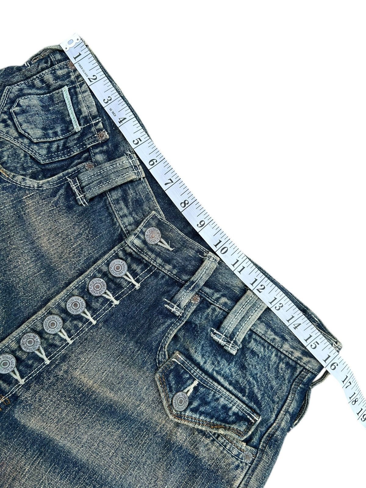 Kapital BONDS AND PEACE BUCKLE BACK JAPANESE DISTRESSED DENIM JEANS Size US 32 / EU 48 - 16 Thumbnail