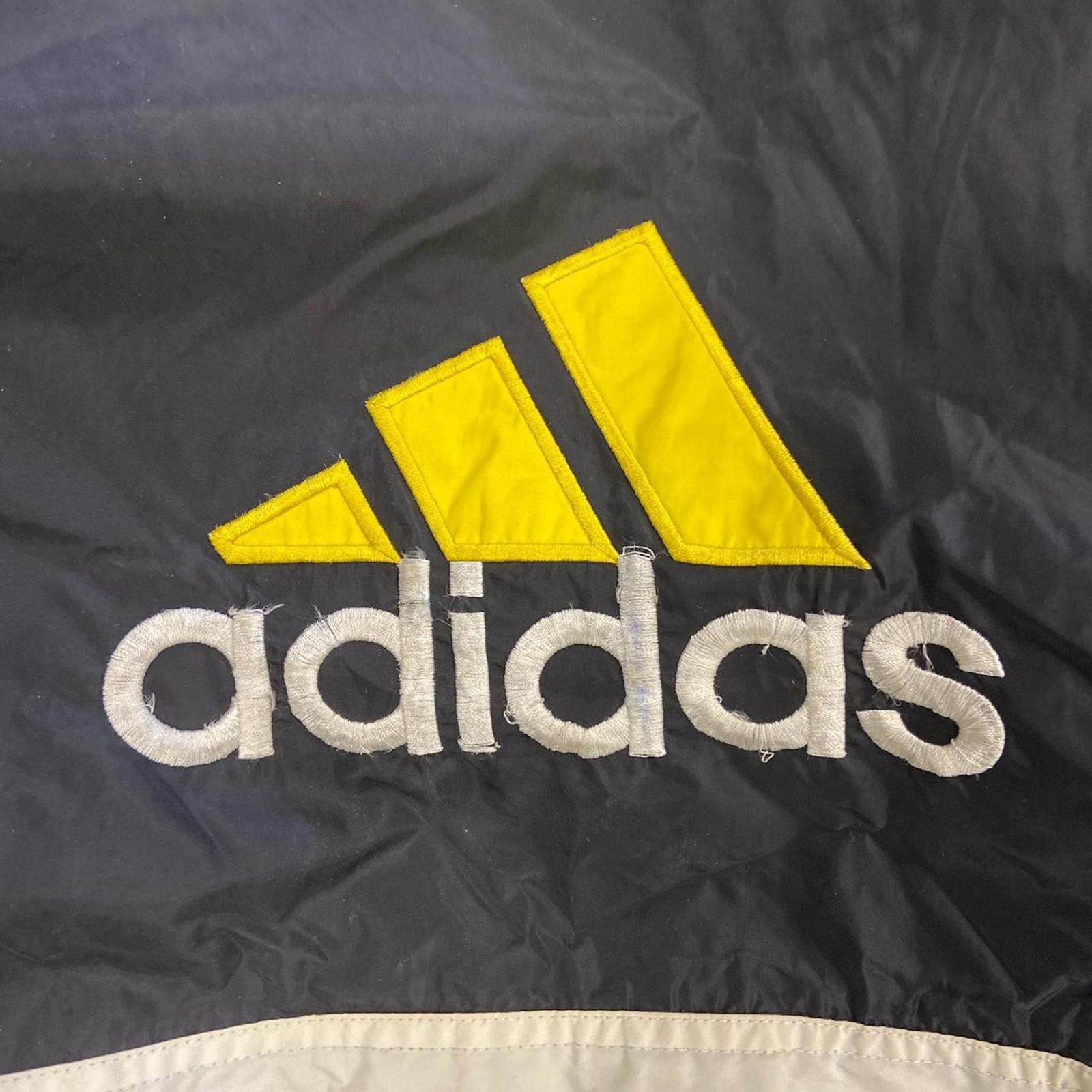 Adidas Vintage White / Yellow Adidas Puffer Jacket Size US L / EU 52-54 / 3 - 2 Thumbnail