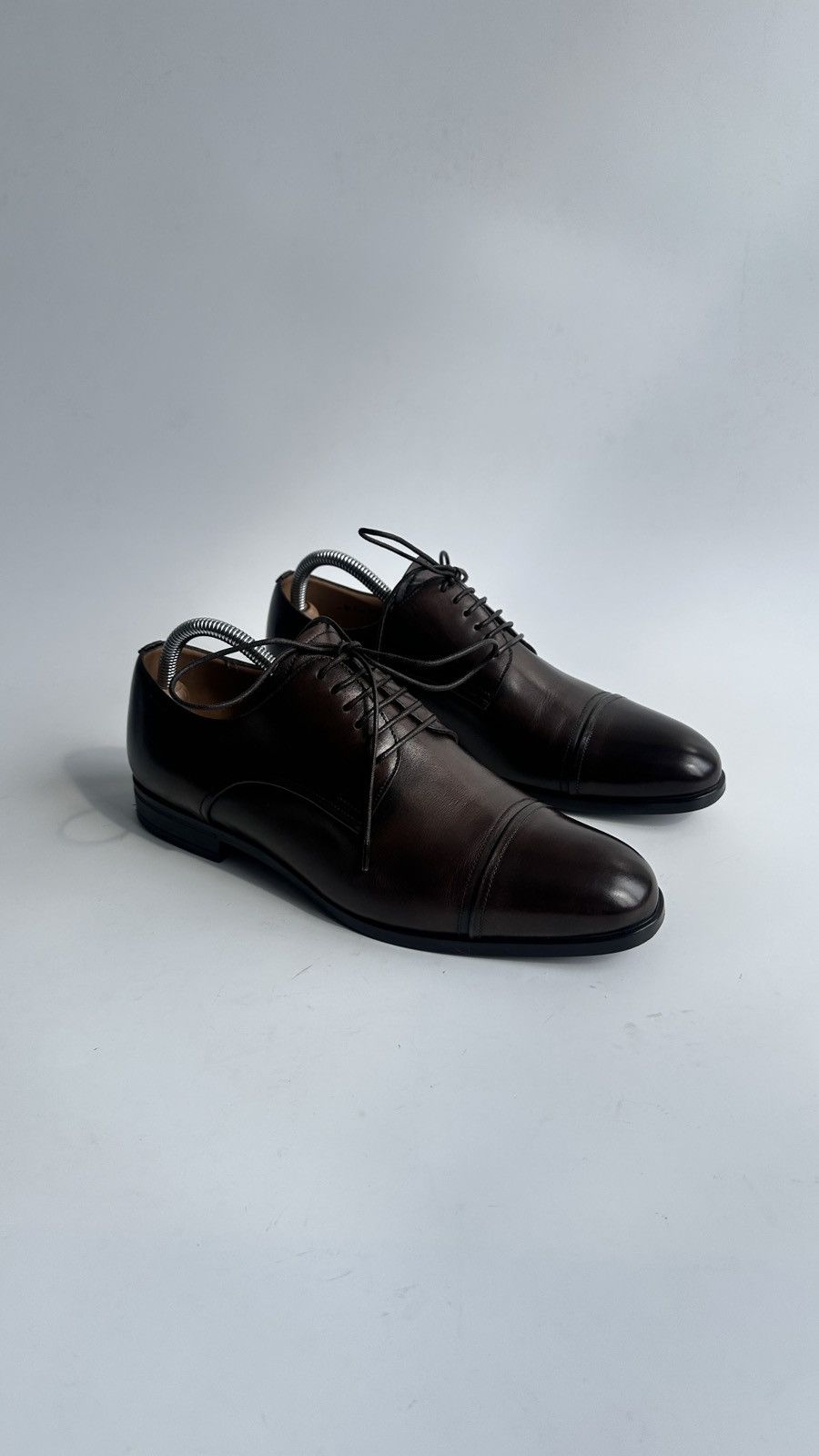 Bally Bally Switzerland Lampy Brown Leather Derby Shoes US 7.5 EEE Size US 7.5 / EU 40-41 - 1 Thumbnail