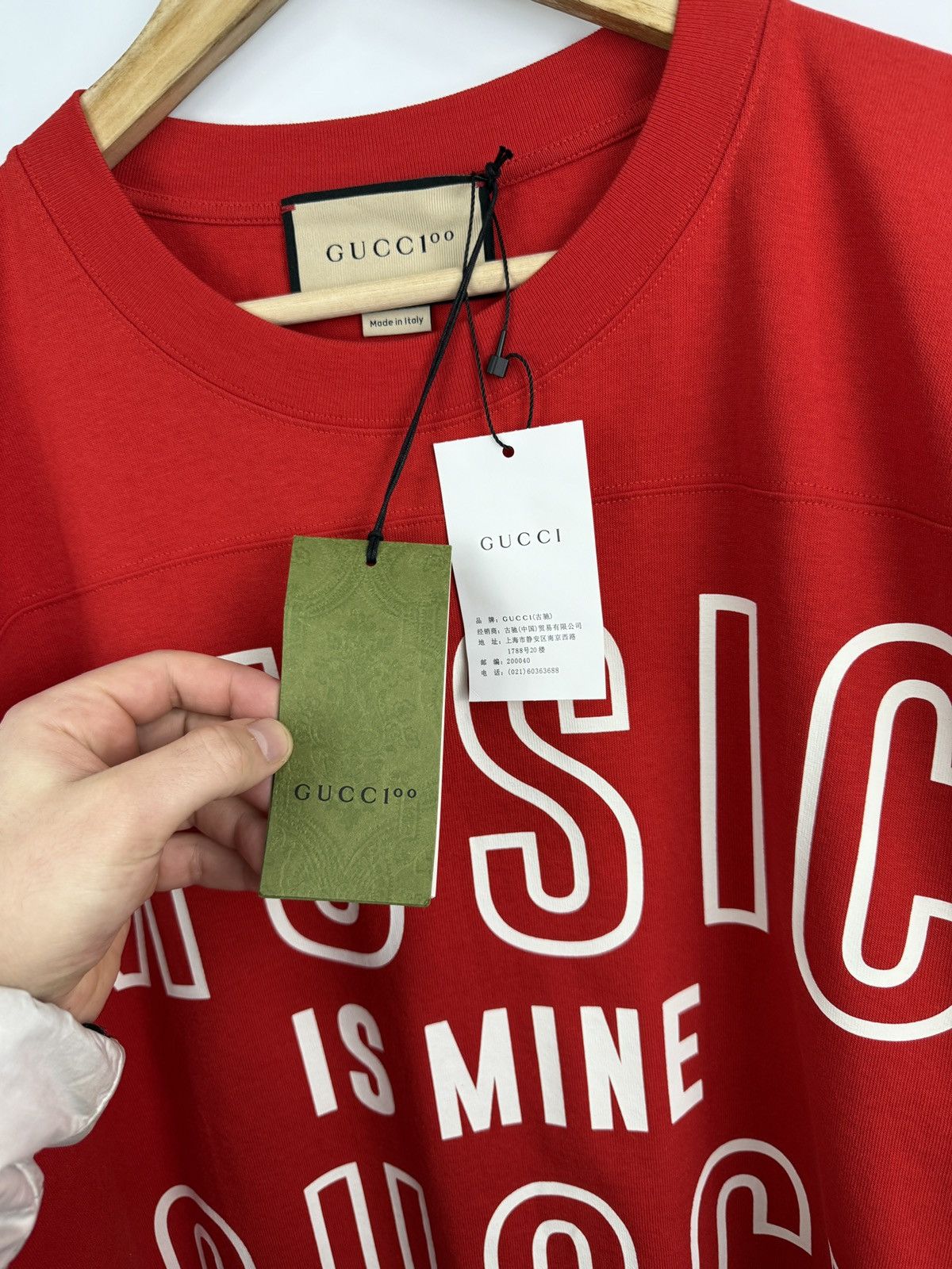Gucci 🇮🇹 Gucci Gucci Music Is Mine T-Shirt Sony Music Made in Italy Size US L / EU 52-54 / 3 - 7 Thumbnail