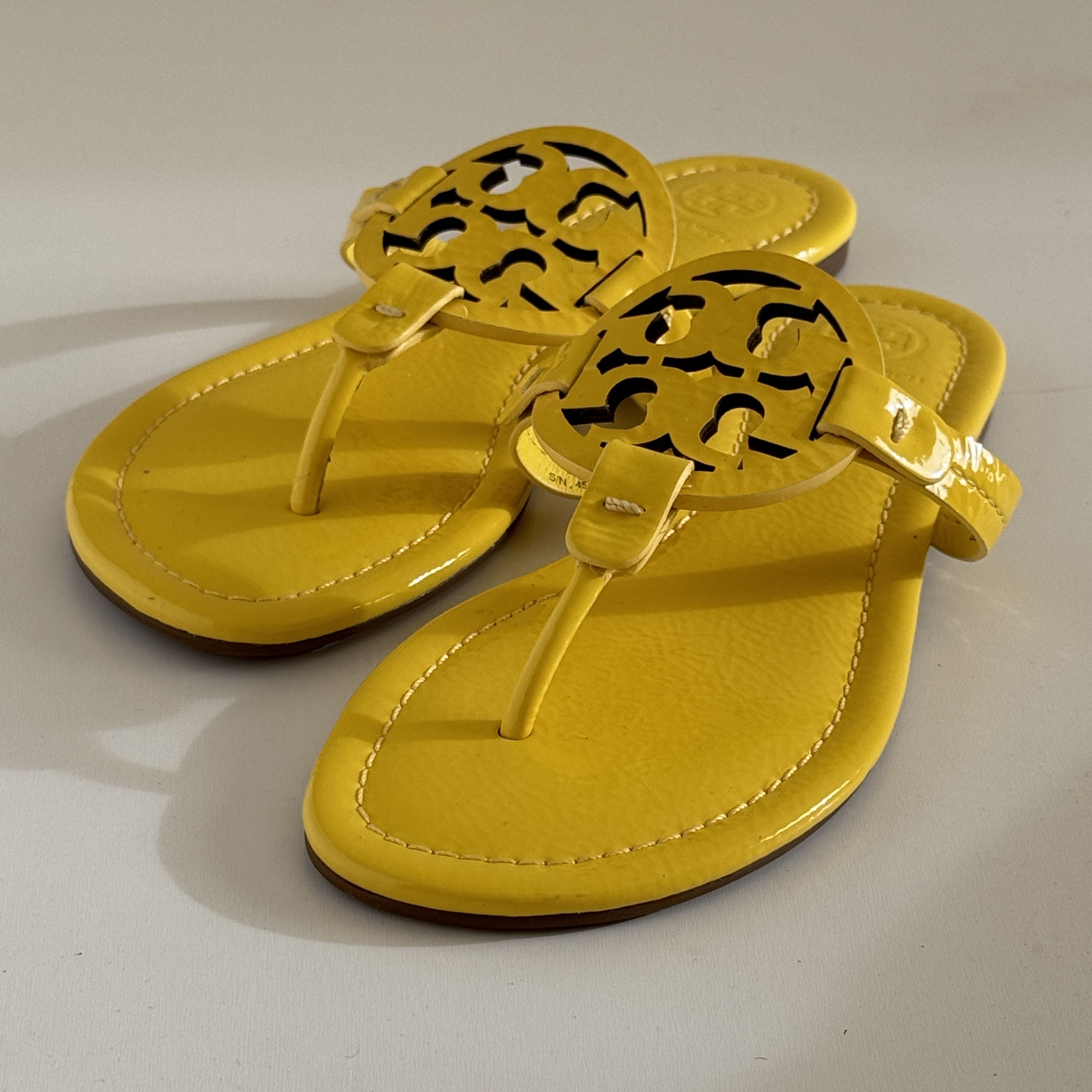 Tory Burch Tory Burch Miller Flip Flops Limone Yellow Sandals*NEW! Size US 7.5 / IT 37.5 - 6 Thumbnail