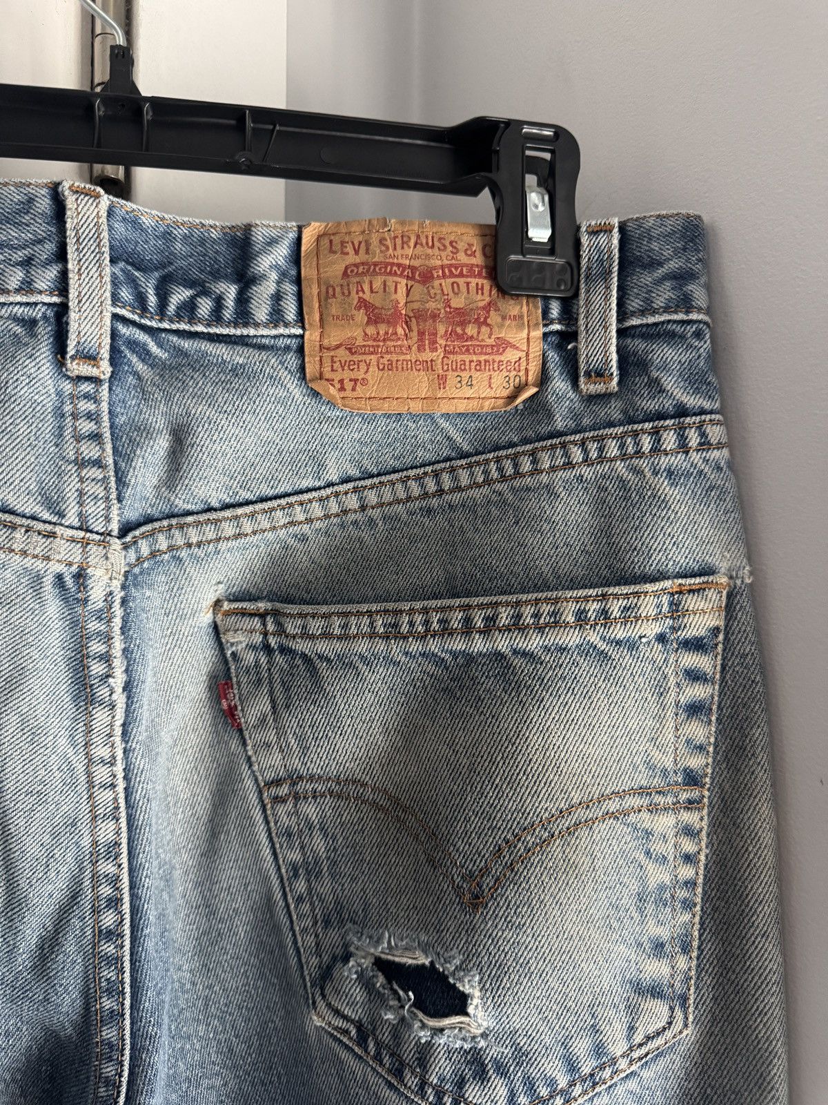 Levi's Vintage Clothing Vintage 90’s Levi’s 517 Boot Cut Denim Size US 34 / EU 50 - 5 Thumbnail