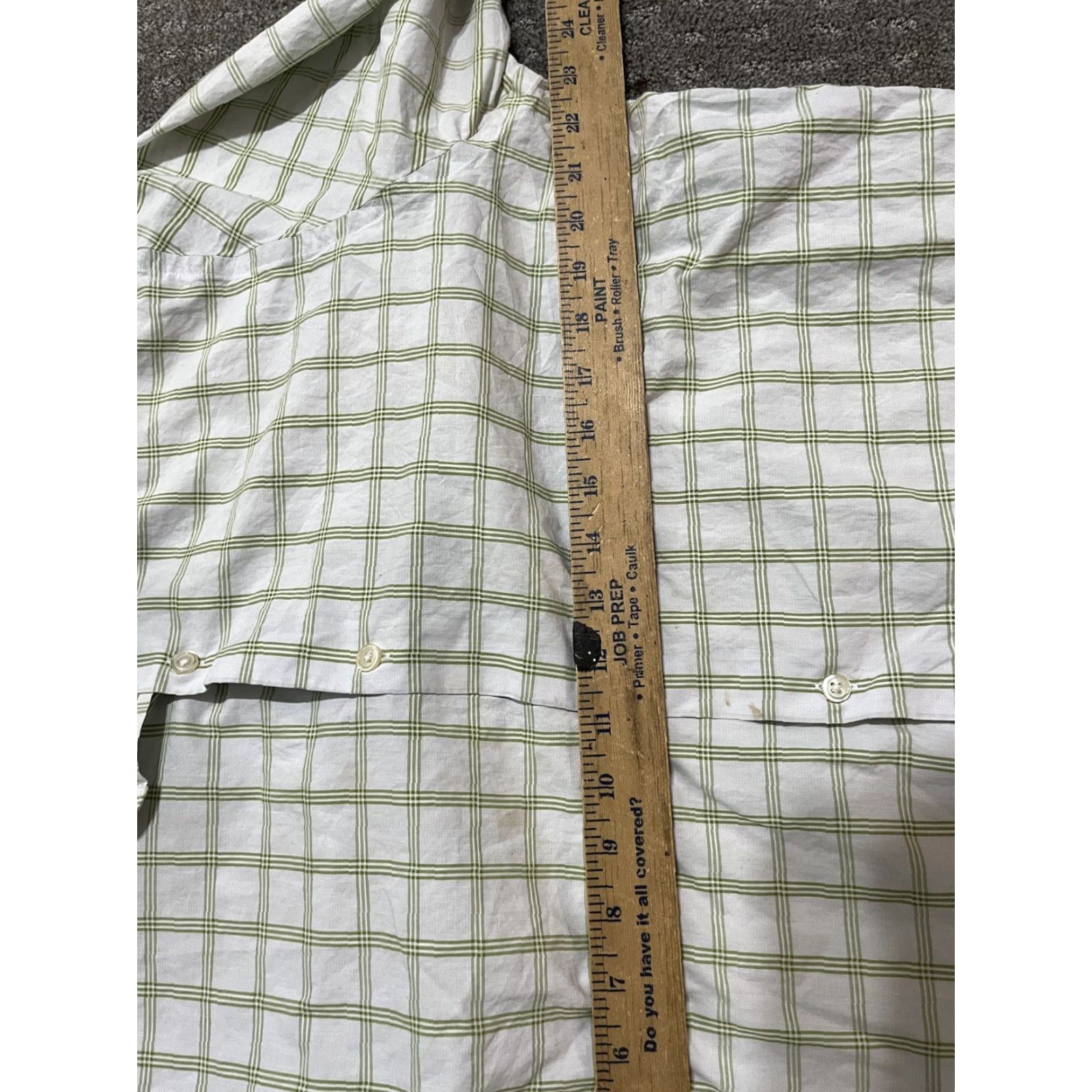 Banana Republic Banana Republic Button-Down Shirt Men L Green Plaid Slim Fit Cotton Easy Care Size US L / EU 52-54 / 3 - 4 Thumbnail
