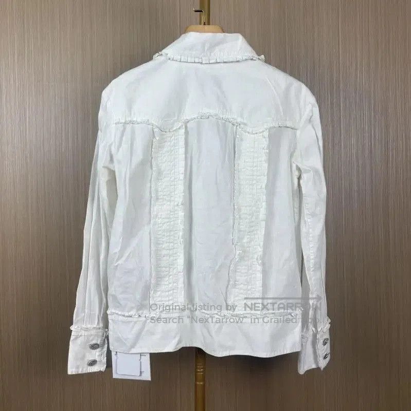 Chanel Chanel Cream Cotton Women's Jacket . Size M / US 6-8 / IT 42-44 - 2 Thumbnail