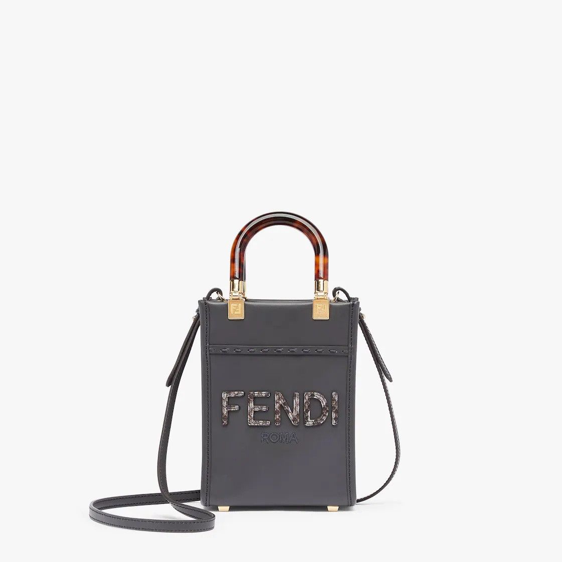 Fendi o1s1wg111224 Size: OS / Mini Sunshine Shopper Bag in Black Size ONE SIZE - 1 Thumbnail