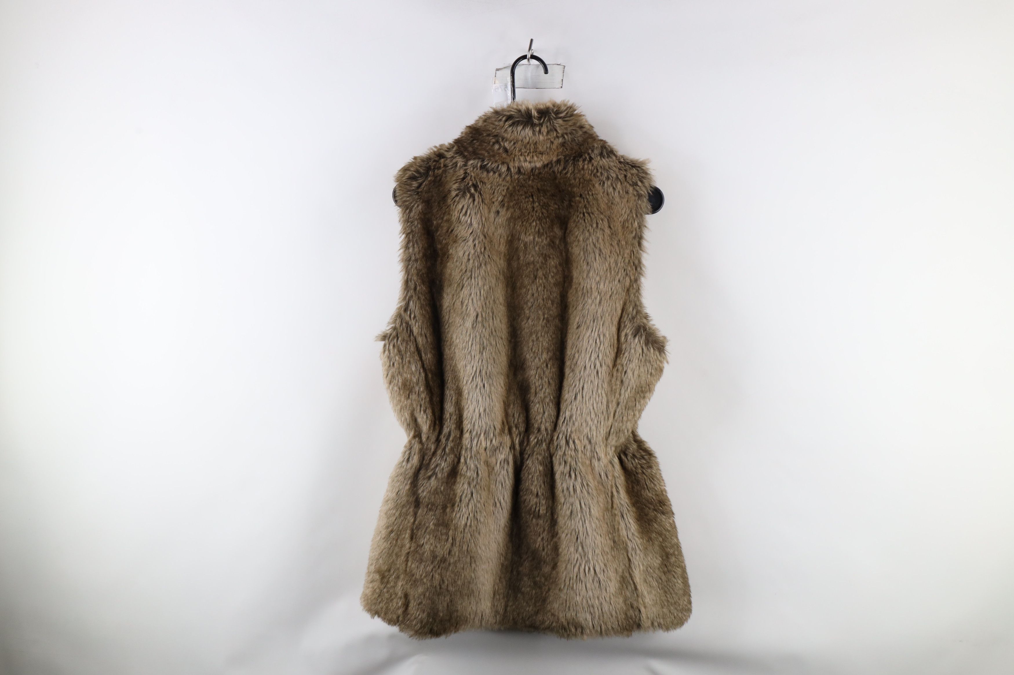 Banana Republic × Vintage Banana Republic Faux Fur Quilted Clasp Vest Jacket Brown Size M / US 6-8 / IT 42-44 - 10 Thumbnail