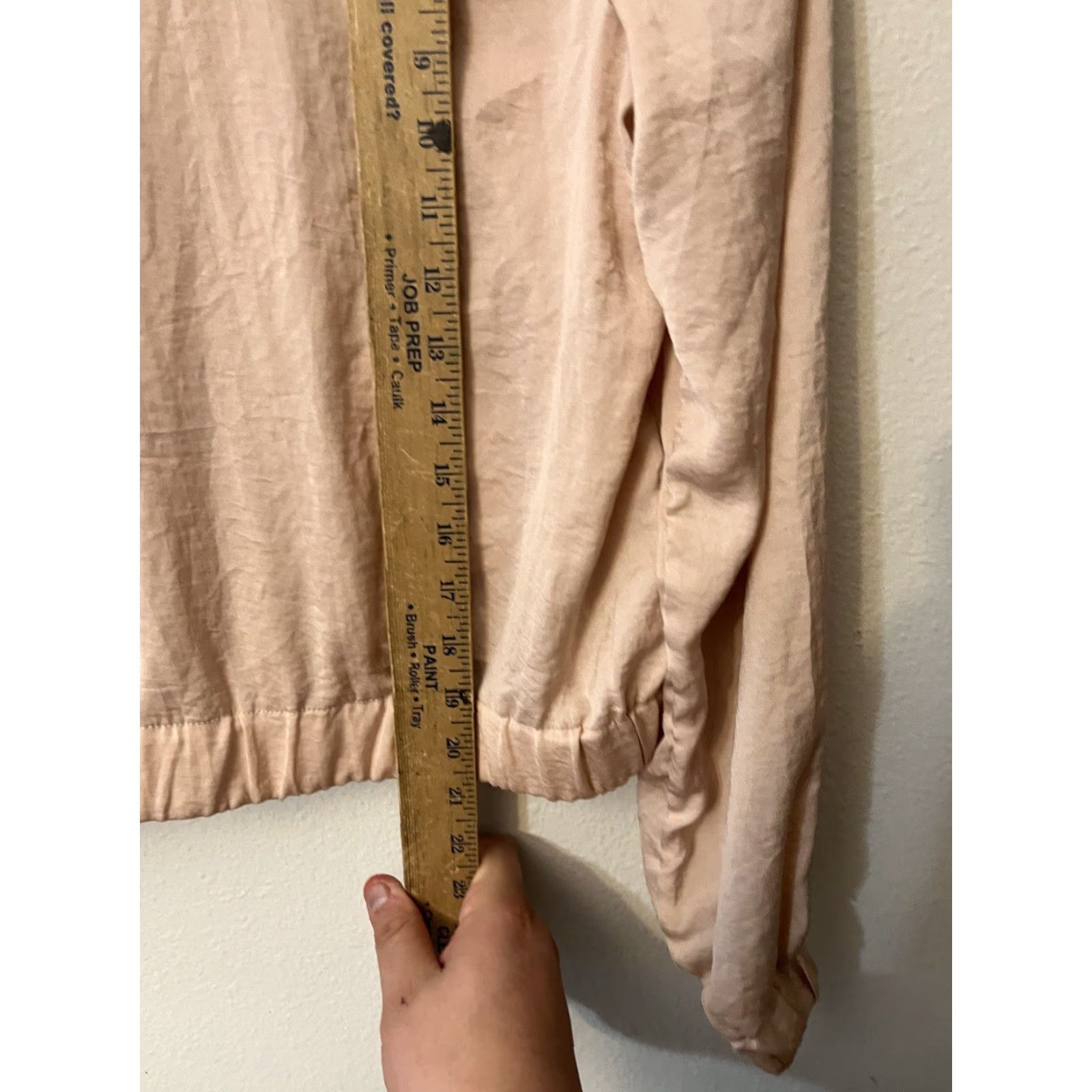 H&M H&M Jacket Womens 2 Pink Peach Full Zip Lightweight Soft Ladies Windbreaker Casual Spring Summer Winter All Seasons Pockets Size XS / US 0-2 / IT 36-38 - 5 Thumbnail