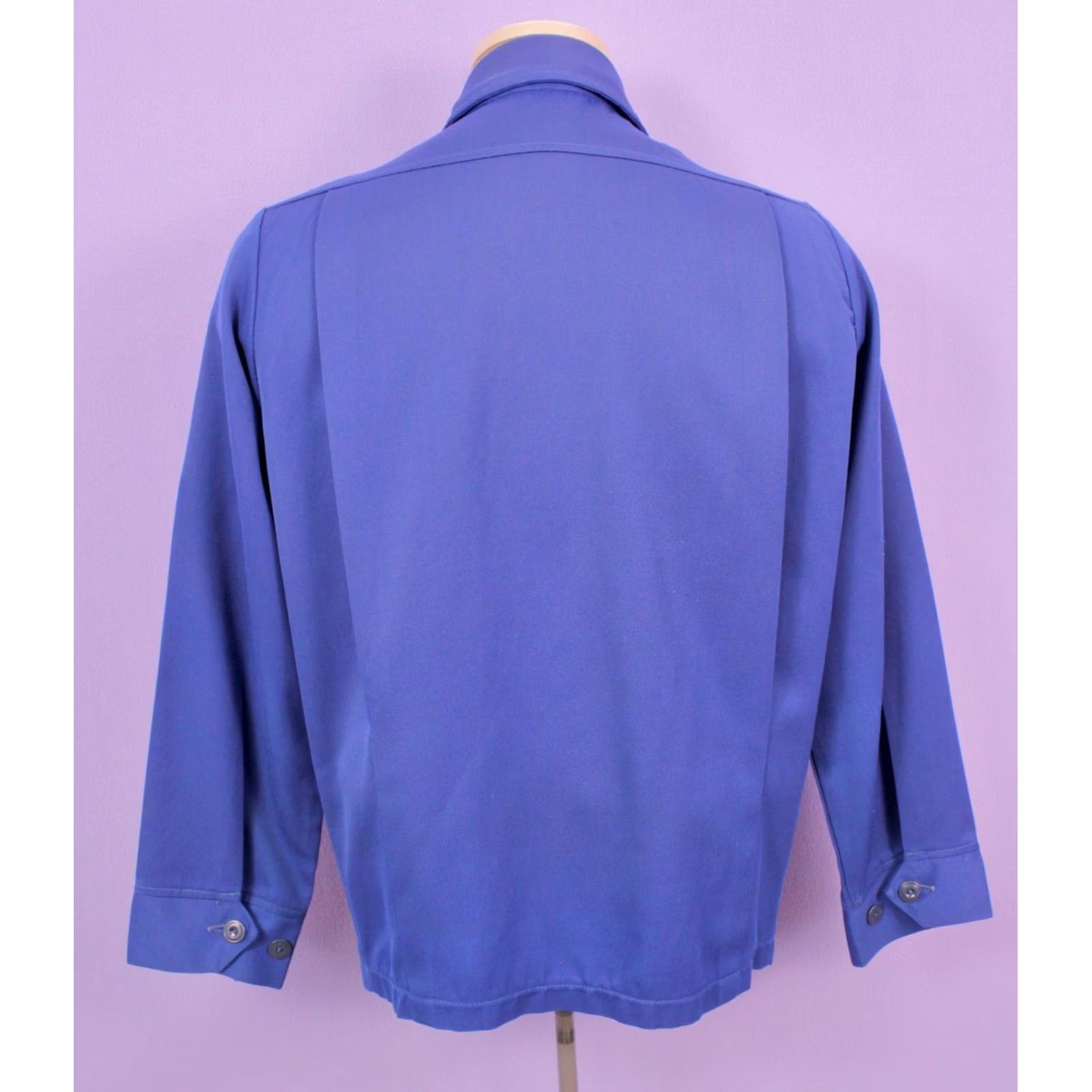 Vintage VINTAGE Unitog Jacket Blue 60s Work 36 R Mens Jacket Size US XXS / EU 40 - 2 Thumbnail