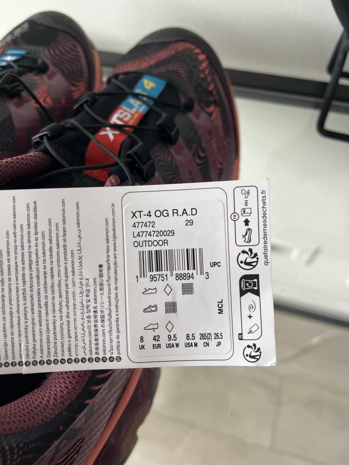 Salomon Salomon XT-4 OG Size US 8.5 / EU 41-42 - 6 Thumbnail