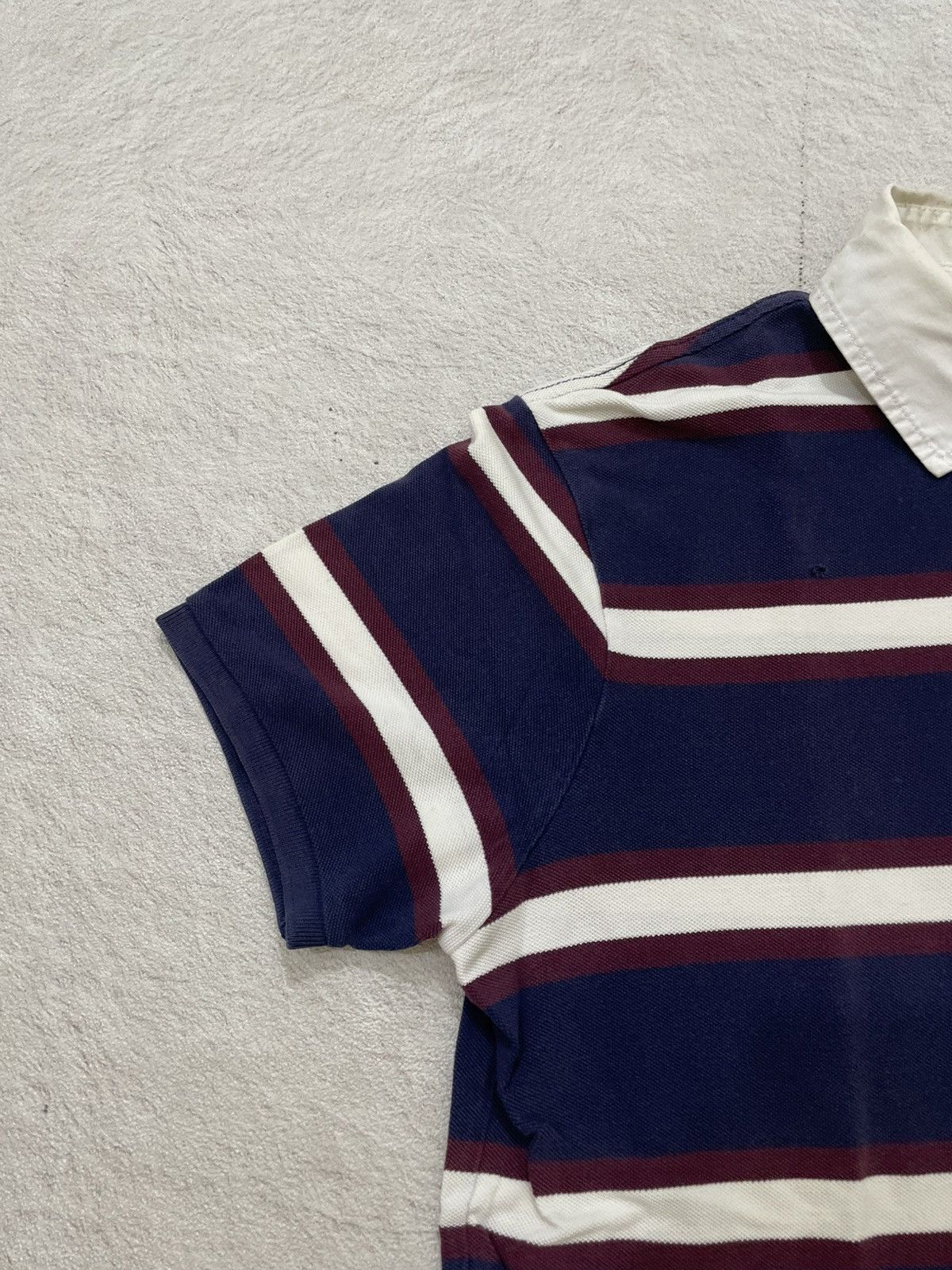 RRL Ralph Lauren 2000s Polo RRL Vintage Stripped Rugby Navy & White Hysteric Size M / US 6-8 / IT 42-44 - 3 Thumbnail