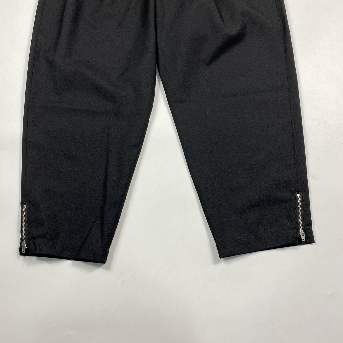 Ground Y Ground Y - Yohji Yamamoto - Pleated Gabardine Hem Zip Pants Size US 32 / EU 48 - 5 Thumbnail