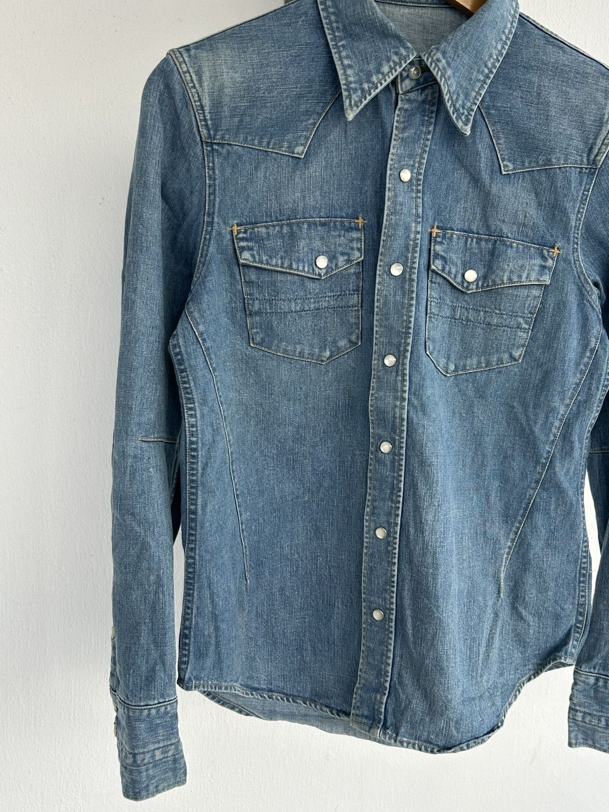 Number (N)ine Number Nine Western Denim Button Up Shirt Size US L / EU 52-54 / 3 - 4 Thumbnail