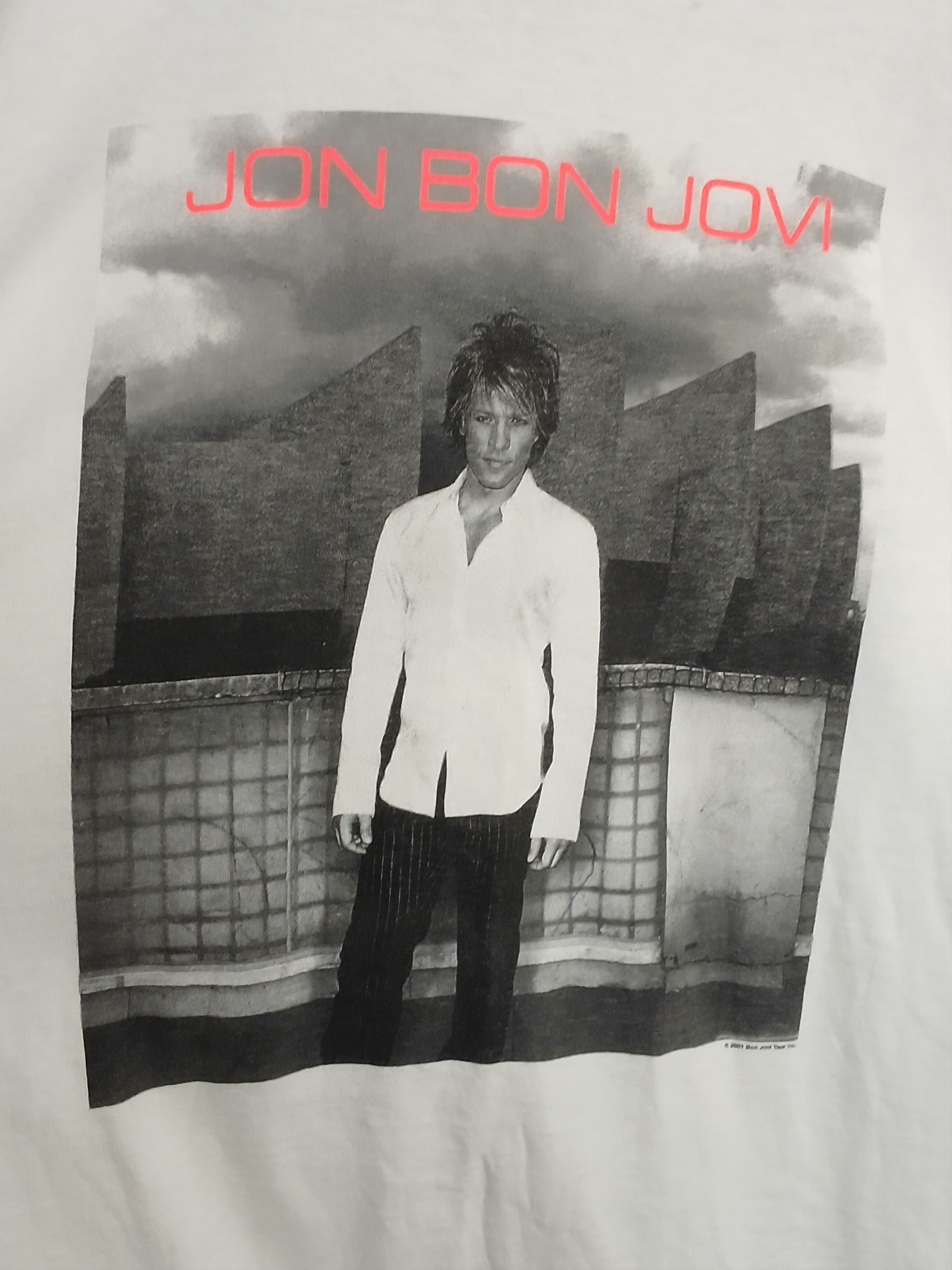 Band Tees × Bon Jovi × Vintage Vintage 2001 Bon Jovi One Wild Night World Tour T-Shirt Size US L / EU 52-54 / 3 - 3 Thumbnail