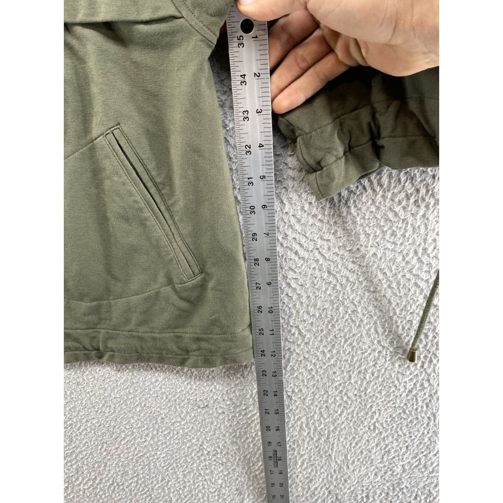 Charter Club VINTAGE Charter Club Womens Green Full Zip Sweatshirt Jacket in Size XL Size XL / US 12-14 / IT 48-50 - 4 Thumbnail