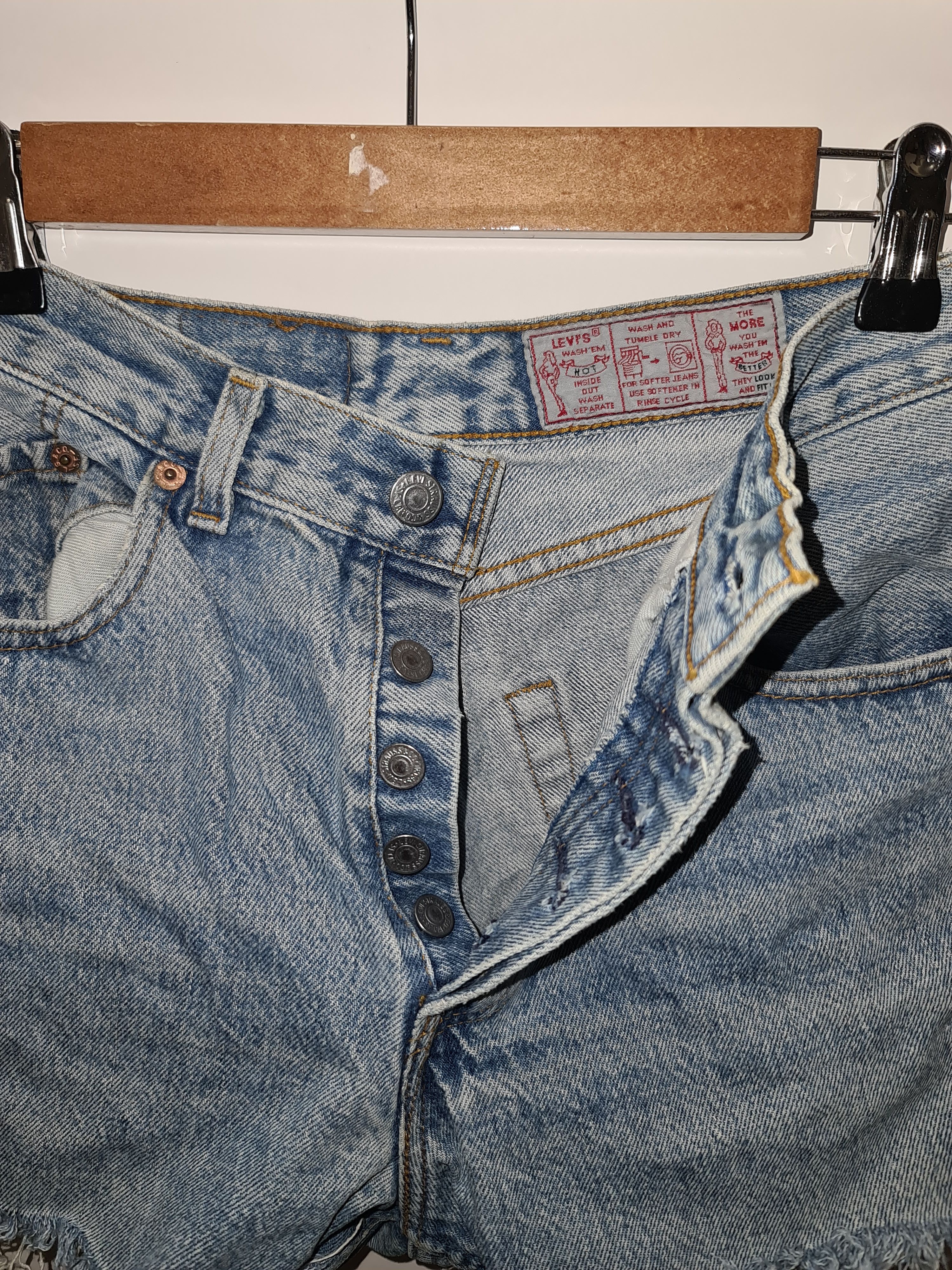 Levi's Vintage Clothing Vintage Levi's 501 High Waist Denim Shorts USA 80s 90s Size 28" / US 6 / IT 42 - 3 Thumbnail